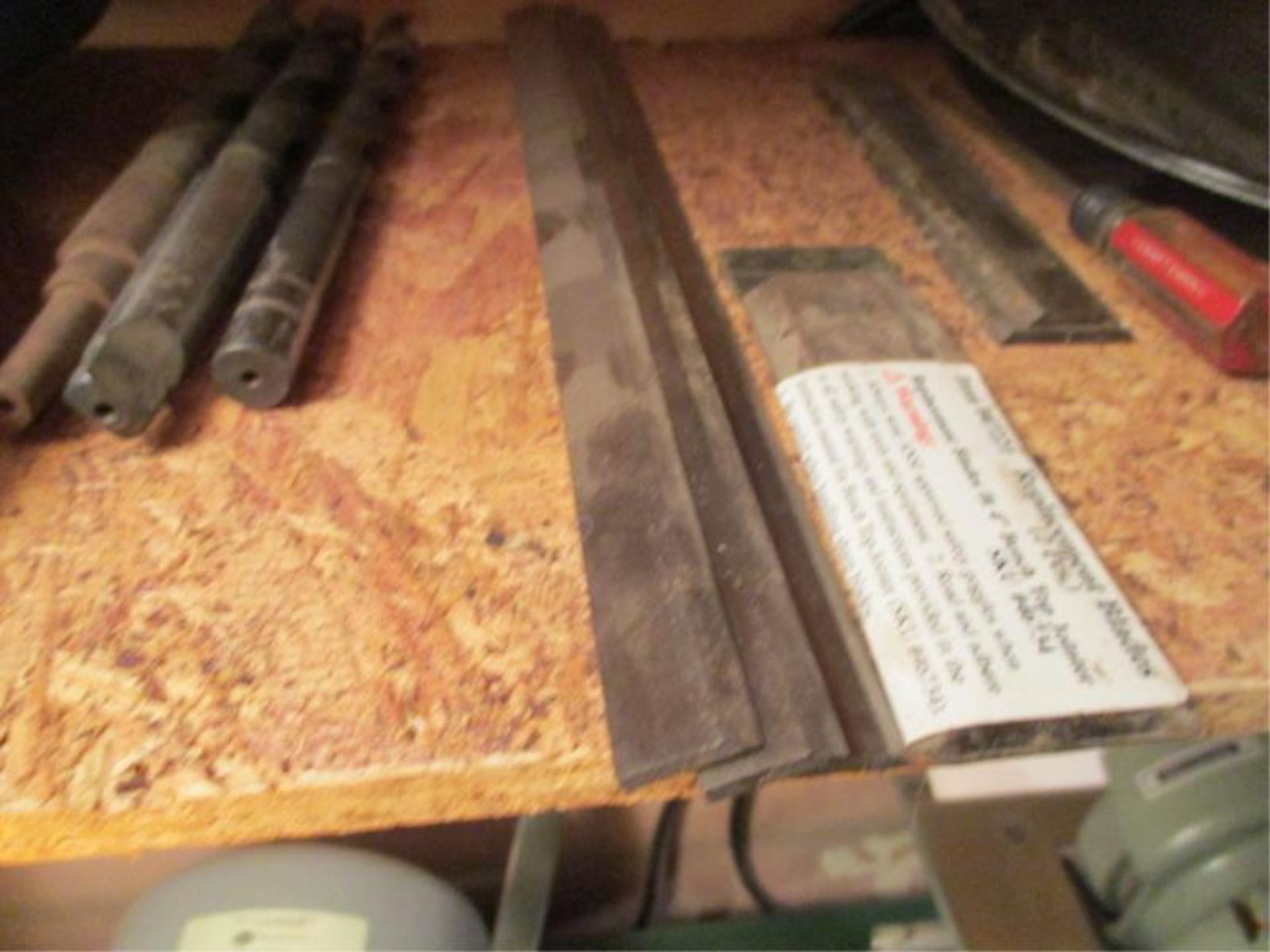 Shelf Lot w/ Misc. Drill Bits & Stone Sharpener - Image 6 of 8