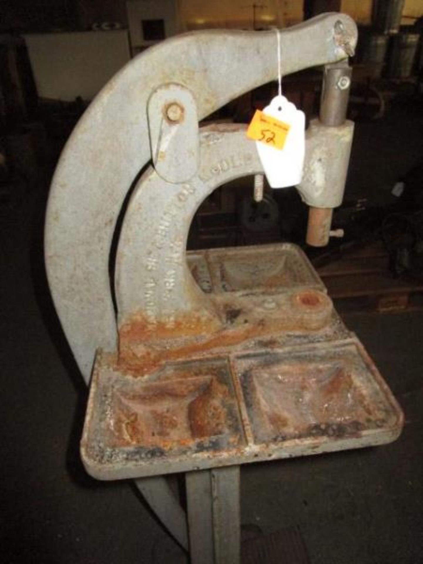 Kick Riviter, National Dye and Button Mold, parts missing, 48" h - Image 2 of 2