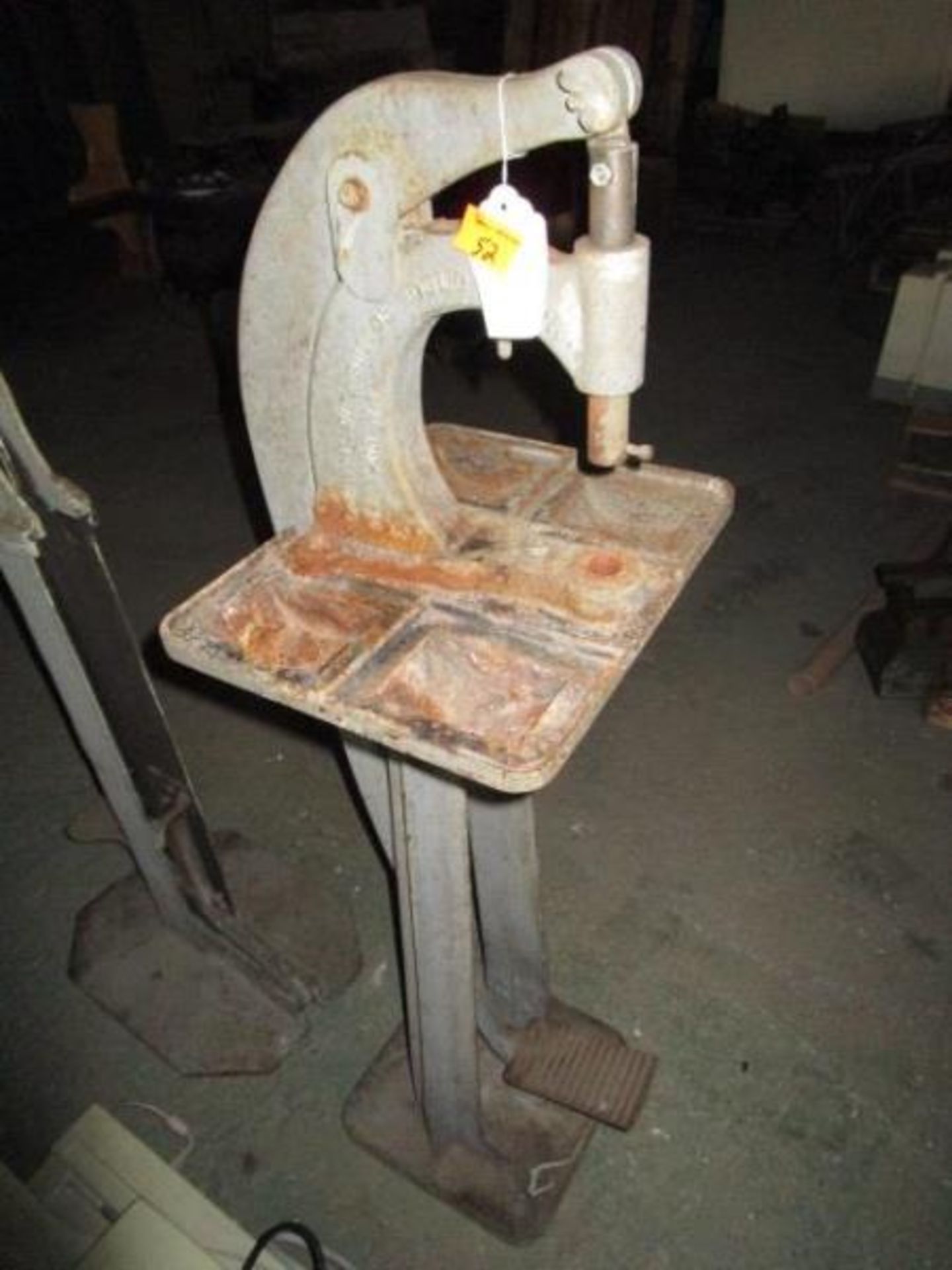 Kick Riviter, National Dye and Button Mold, parts missing, 48" h