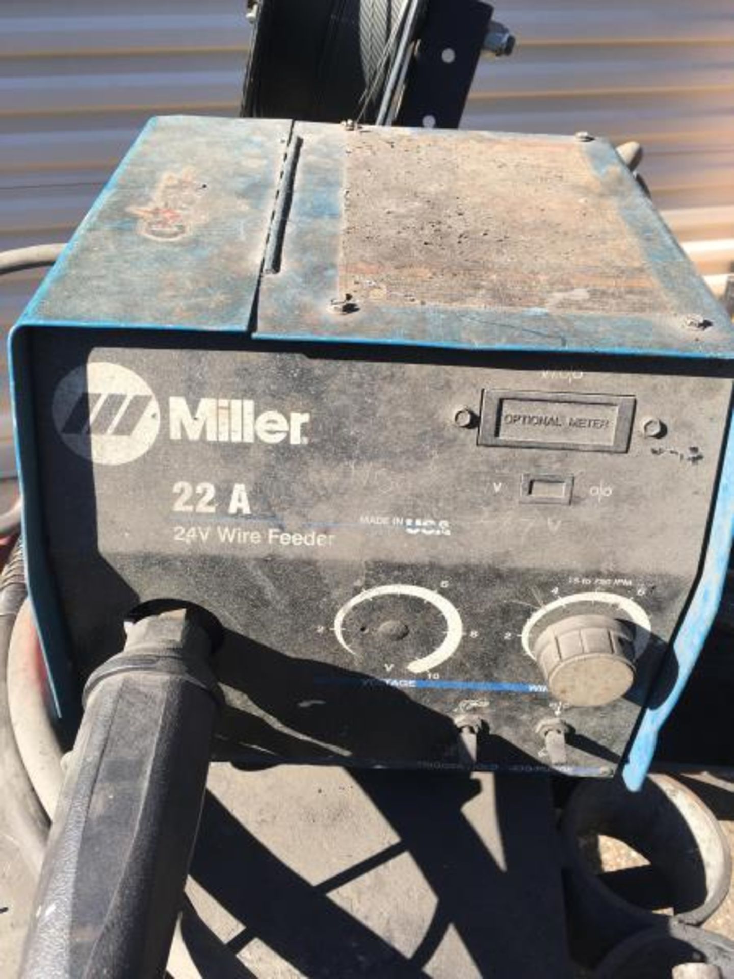 Miller 22A Wire Feeder w/ Pro Start Tipand Stand - Image 3 of 12