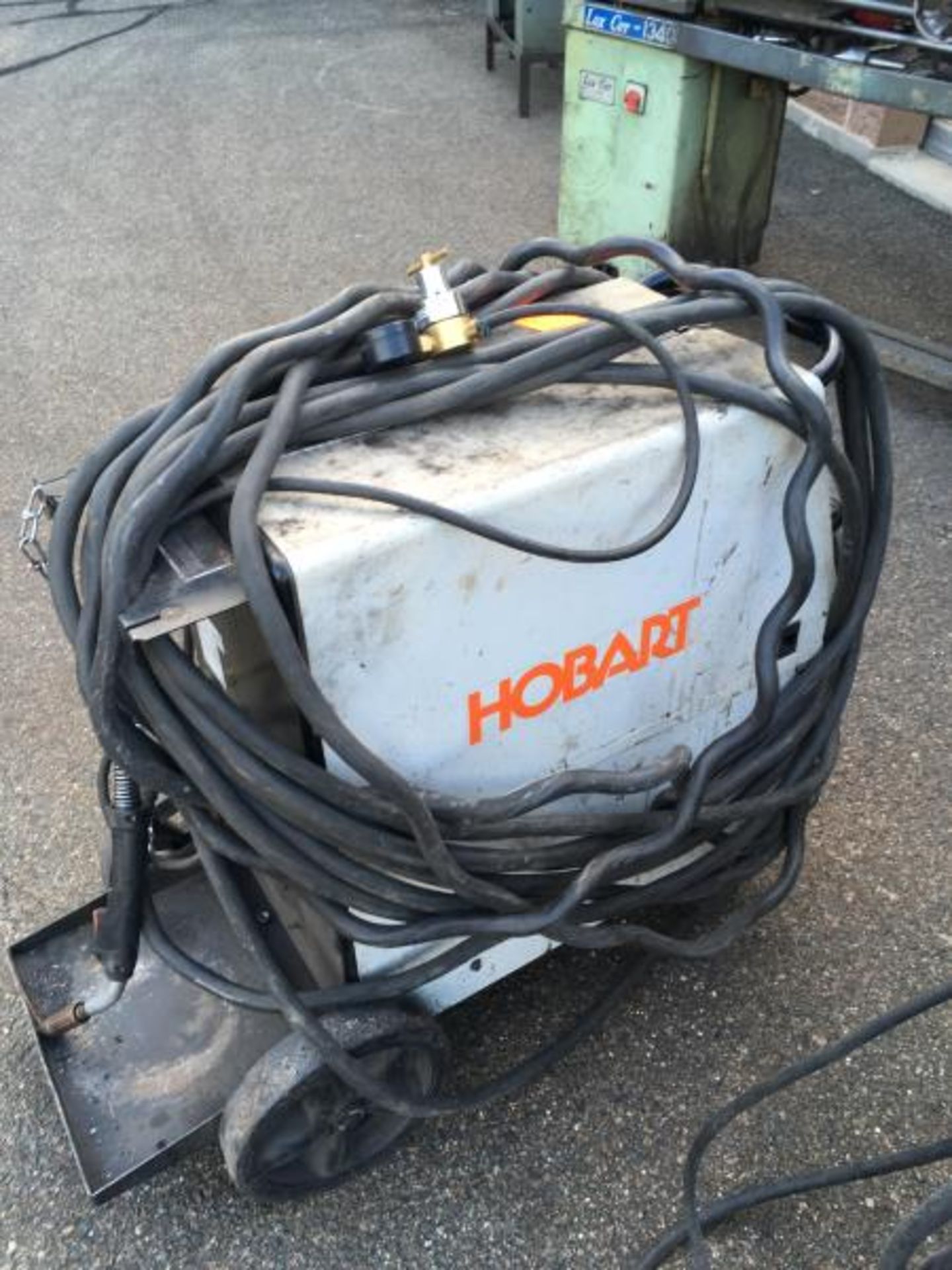 Hobart Ironman 230 Wire Feed Welder 30 250 Amp Outlet (one Missing Wheel)