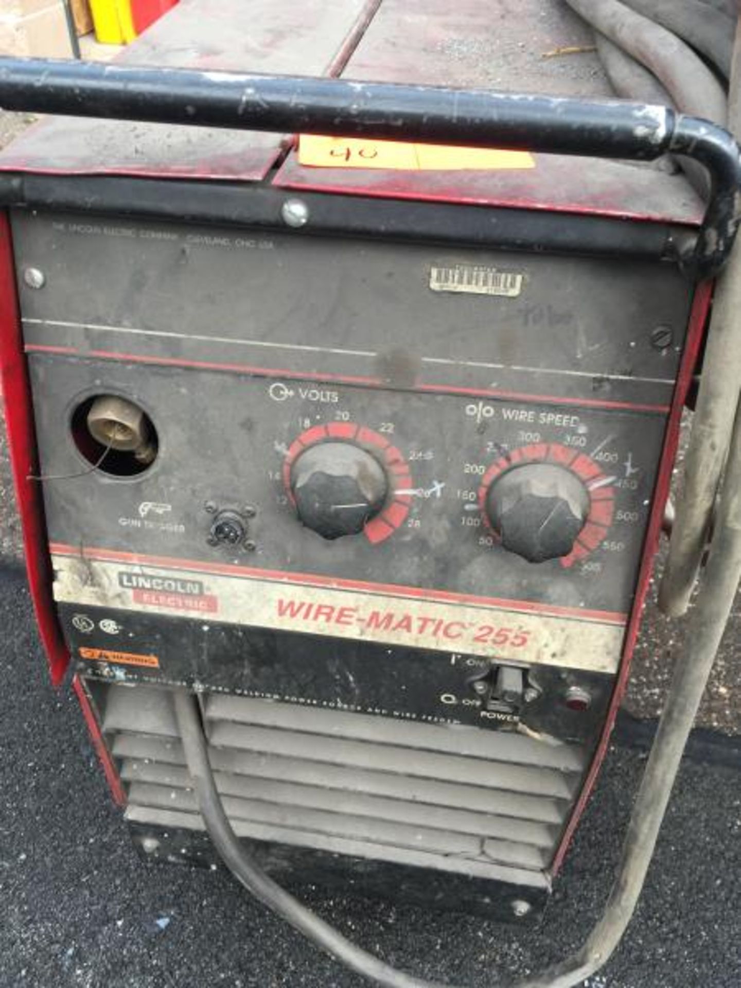 Lincoln Electric Wire Matic 255 CV Arc Welding Model: WM-255 S/N:U1980117701 - Bild 2 aus 7