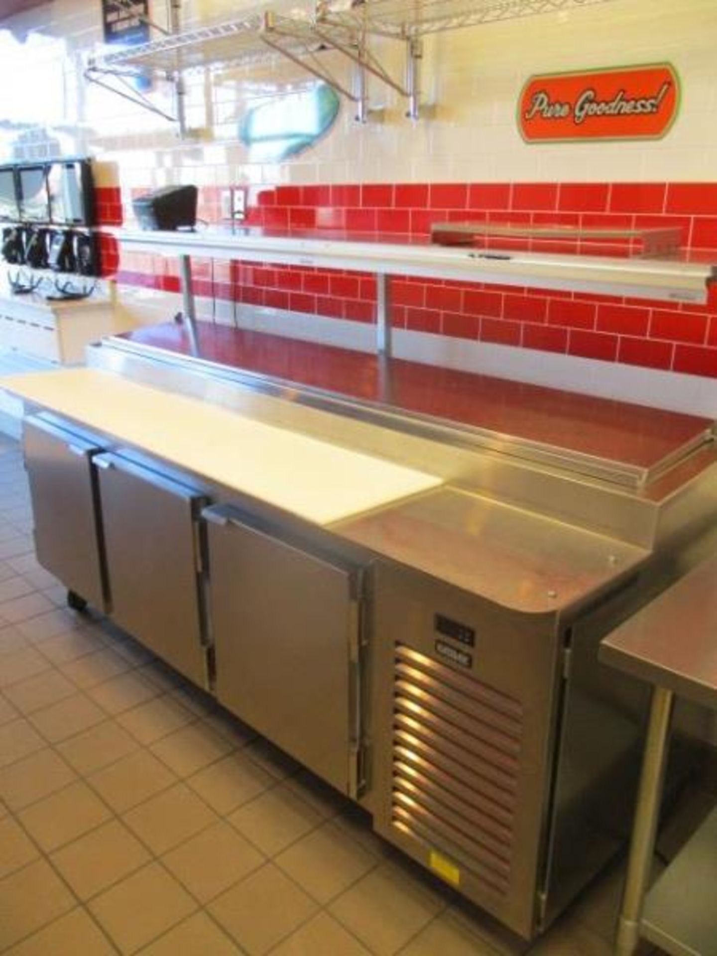 Sandwich Prep Unit by KAIRAK w/ 3 Lower Doors & Upper Rail, Model: KBP-915, SN: K50595F16 - Image 2 of 6