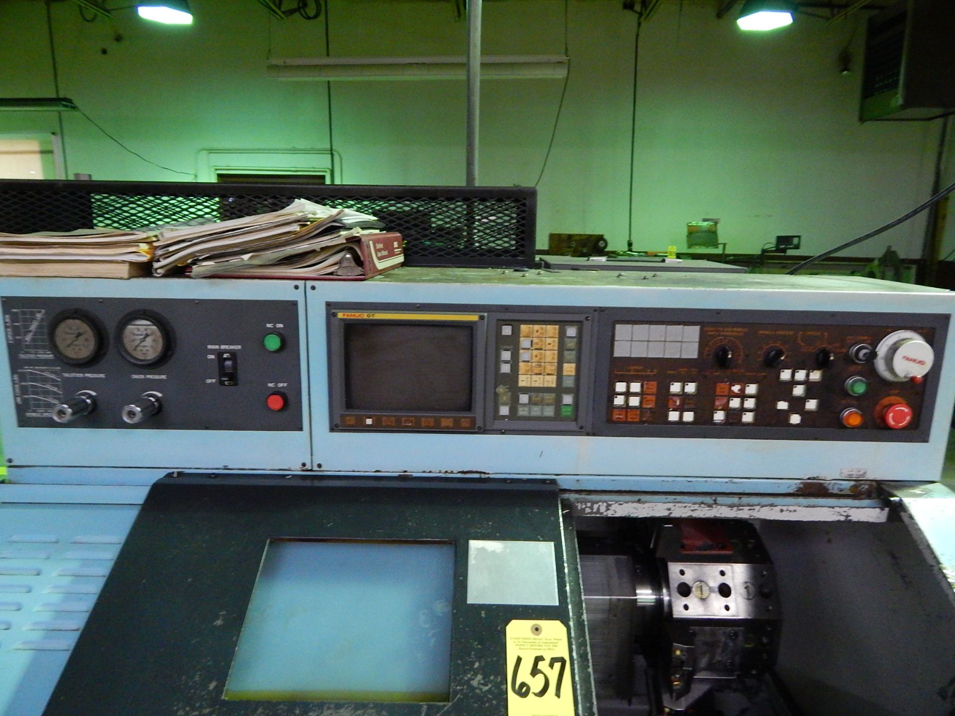 Warner & Swasey Model WSC-6 CNC Turning Center, s/n 1488326, Fanuc 0-T CNC Control, 1.85 In. - Image 7 of 8