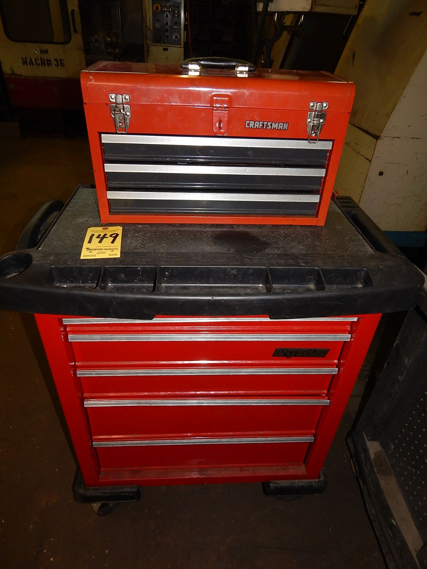 Waterloo Roll Around Tool Chest with Craftsman Tool Box