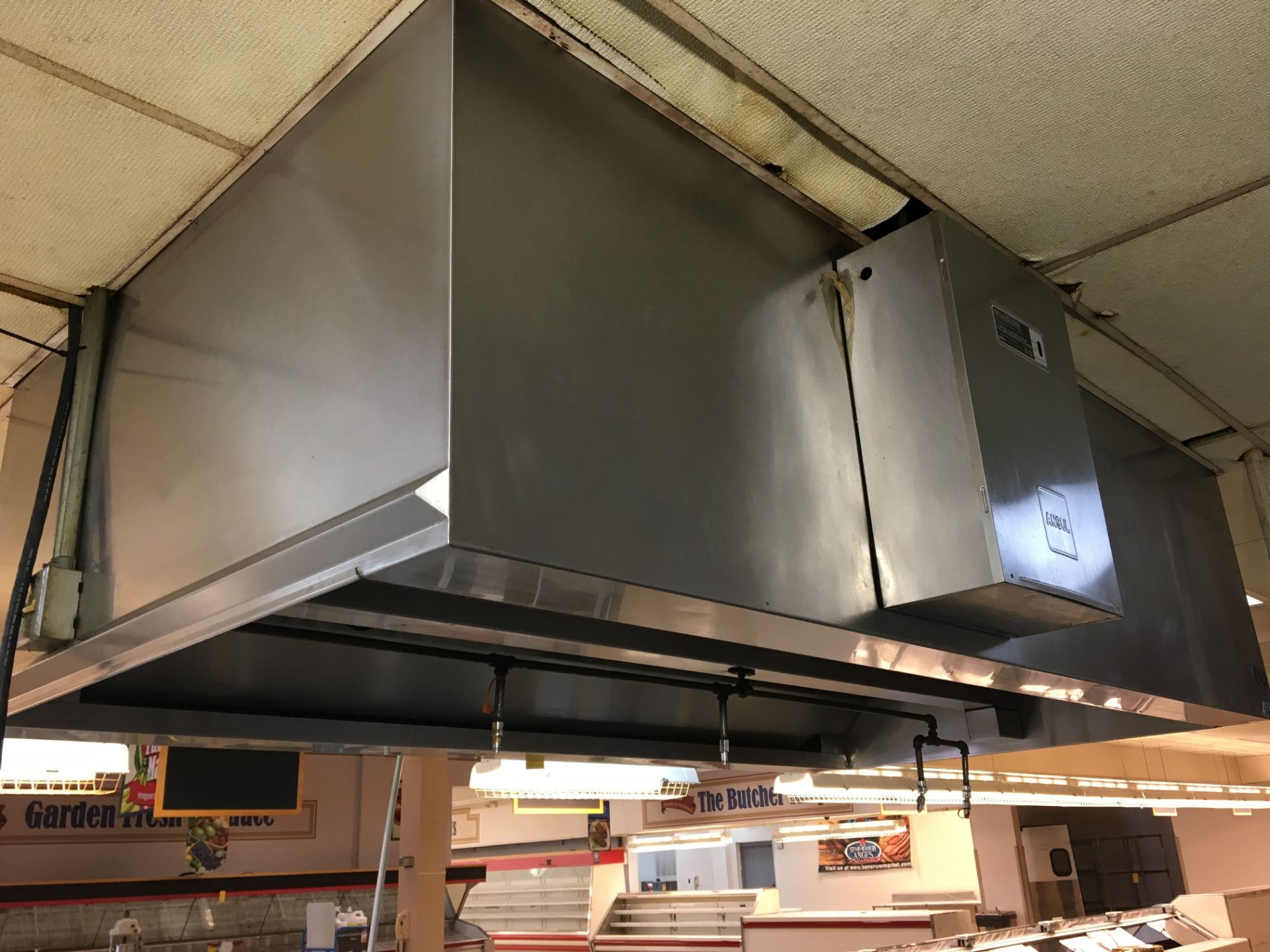 Induction Aire Exhaust Hood, 9’ x 5’, Ansul R-102 Fire Suppression System