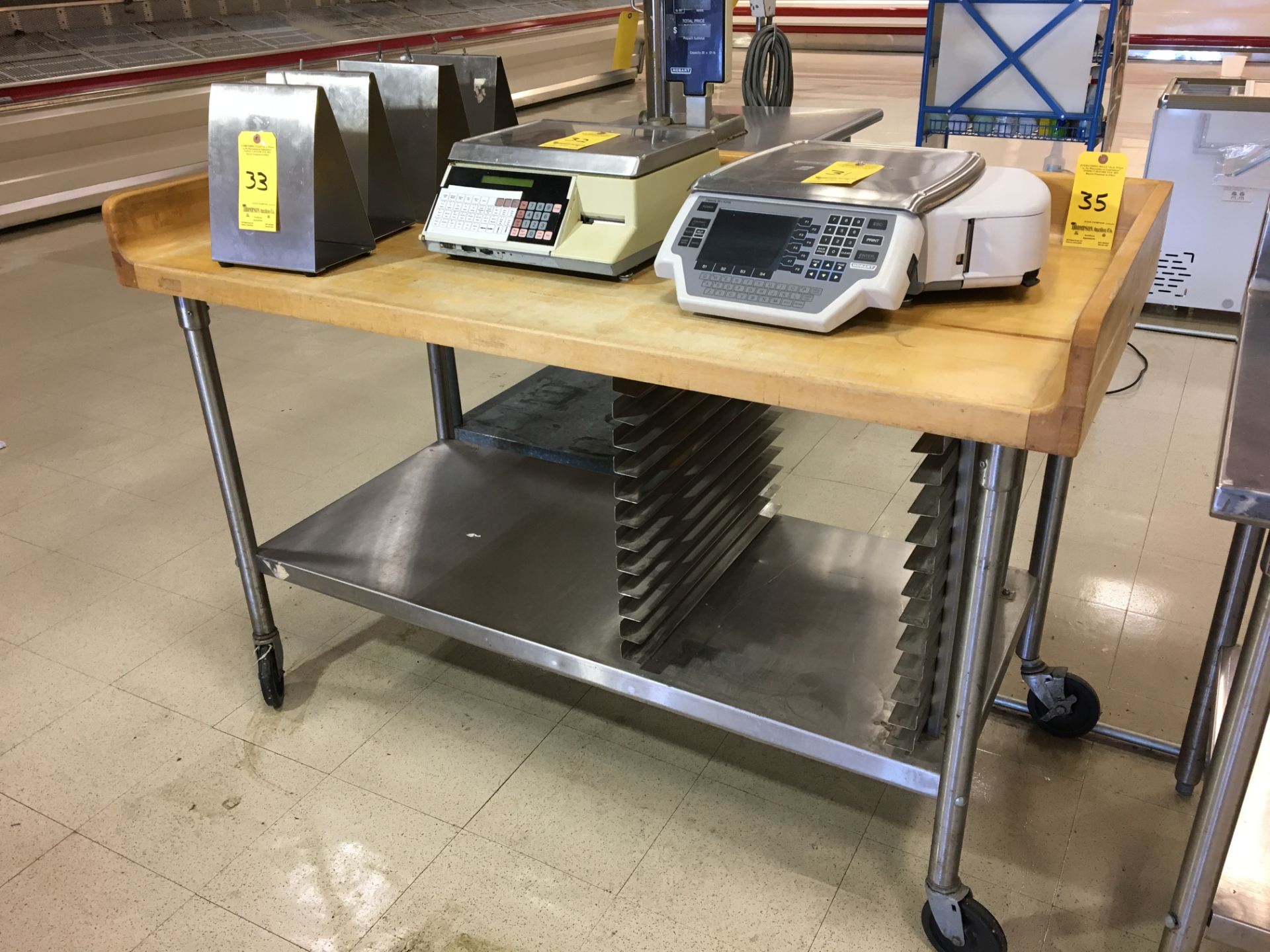 5' Stainless Work Table with Wood Tabletop