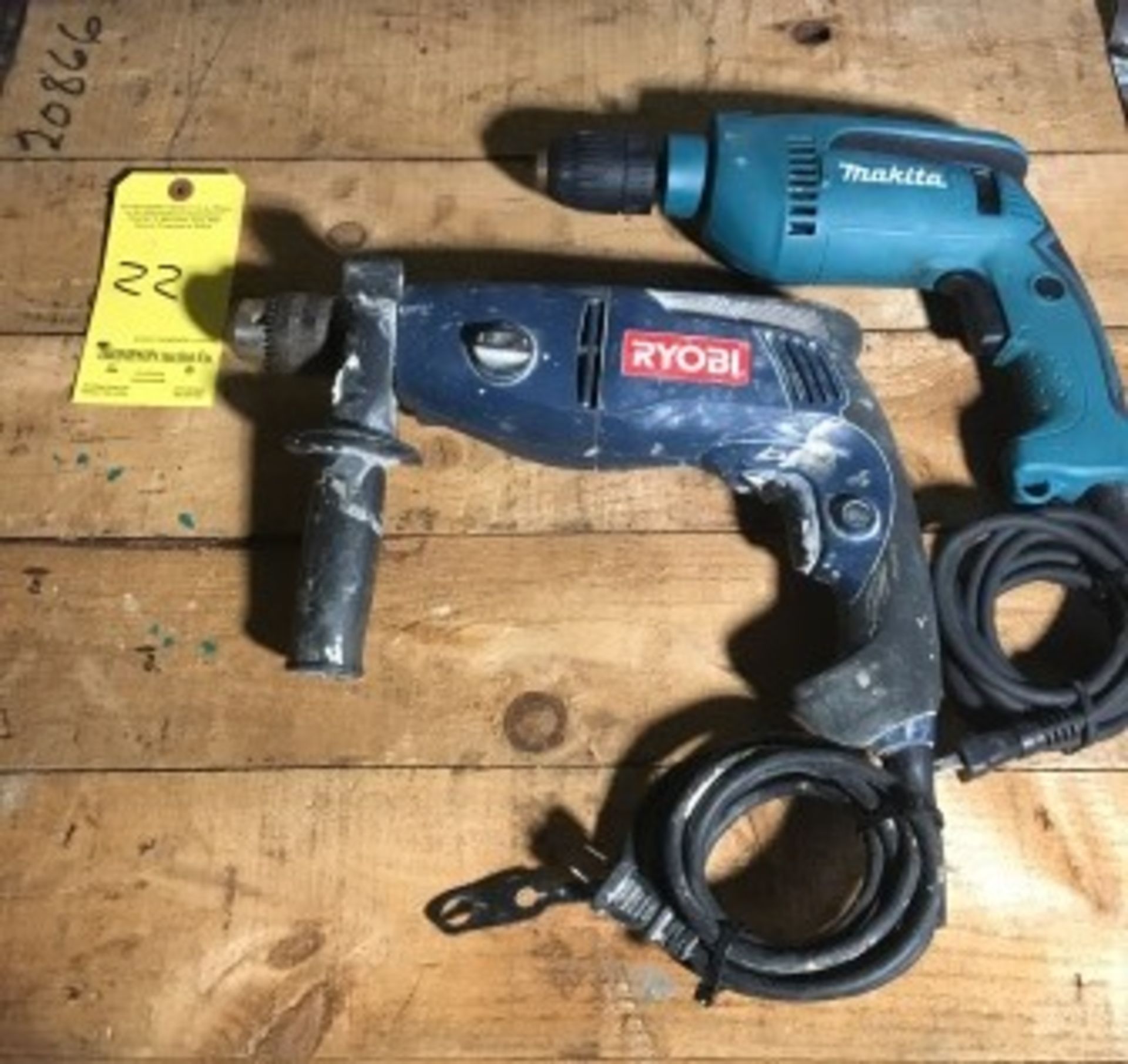 Lot, Makita and Ryobi Electric Drills