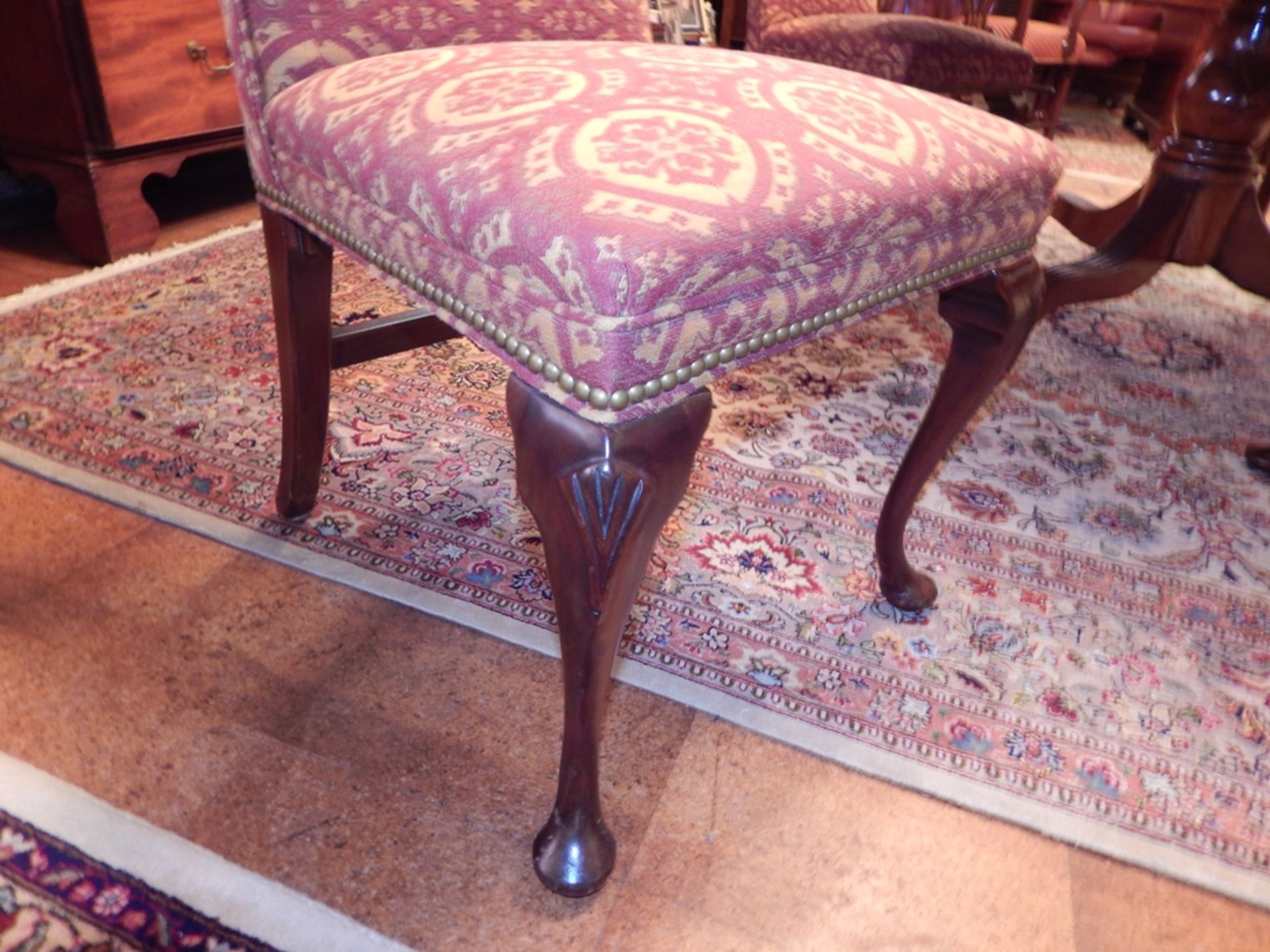 Mahogany Queen Anne Side Chair - Image 2 of 2