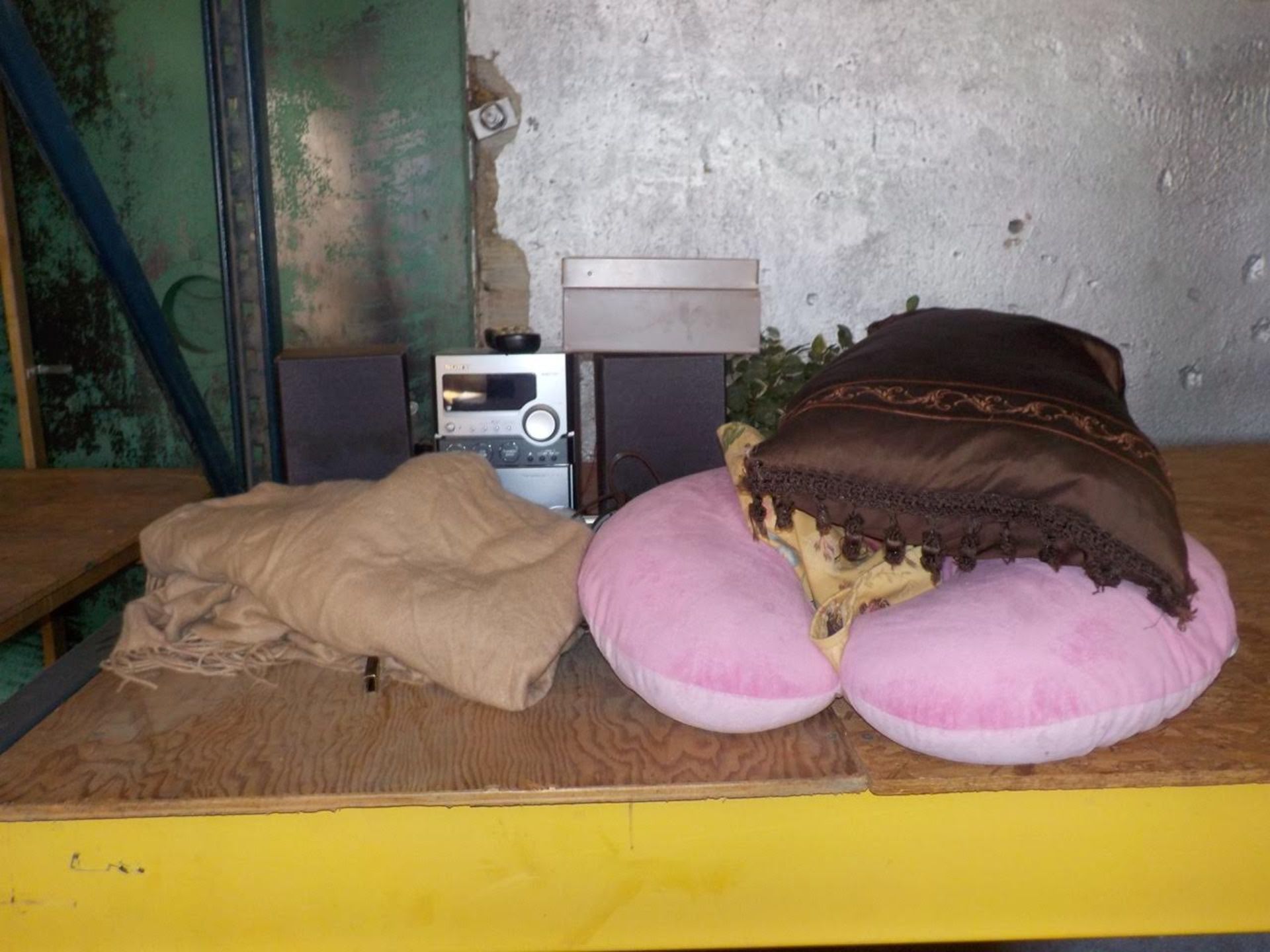 Sony Stereo, Pillows, misc.