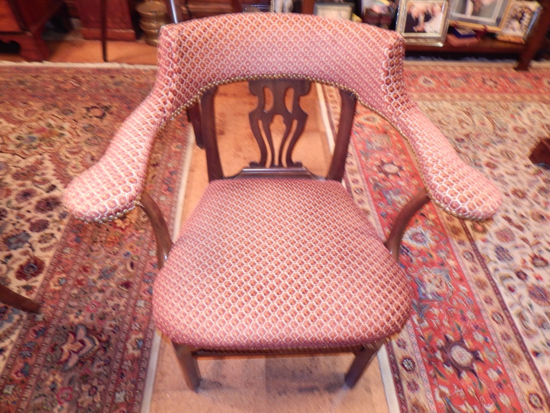 Mahogany Harp-Backed Chairs, possibly Chippendale