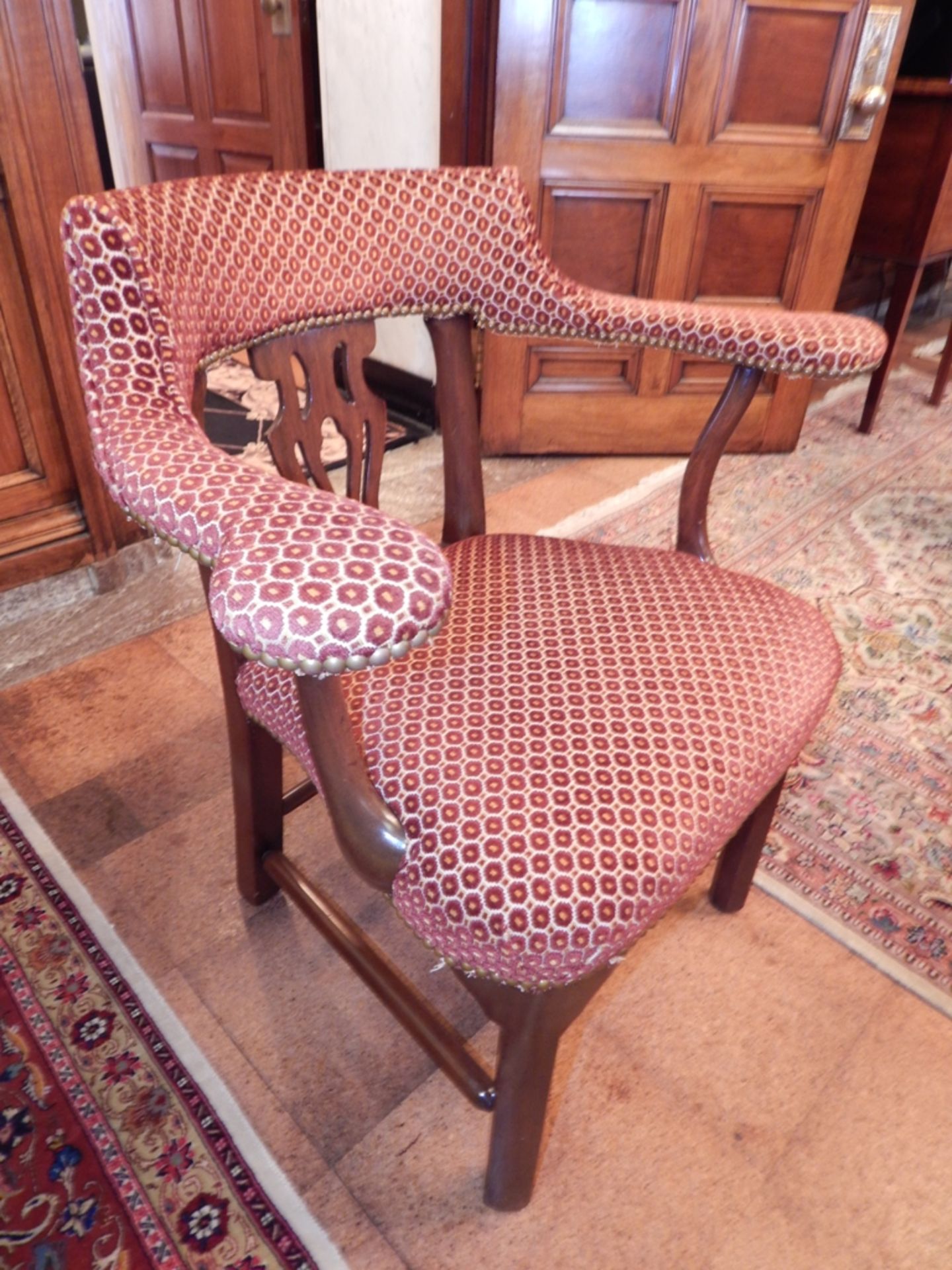Mahogany Harp-Backed Chairs, possibly Chippendale - Image 3 of 3