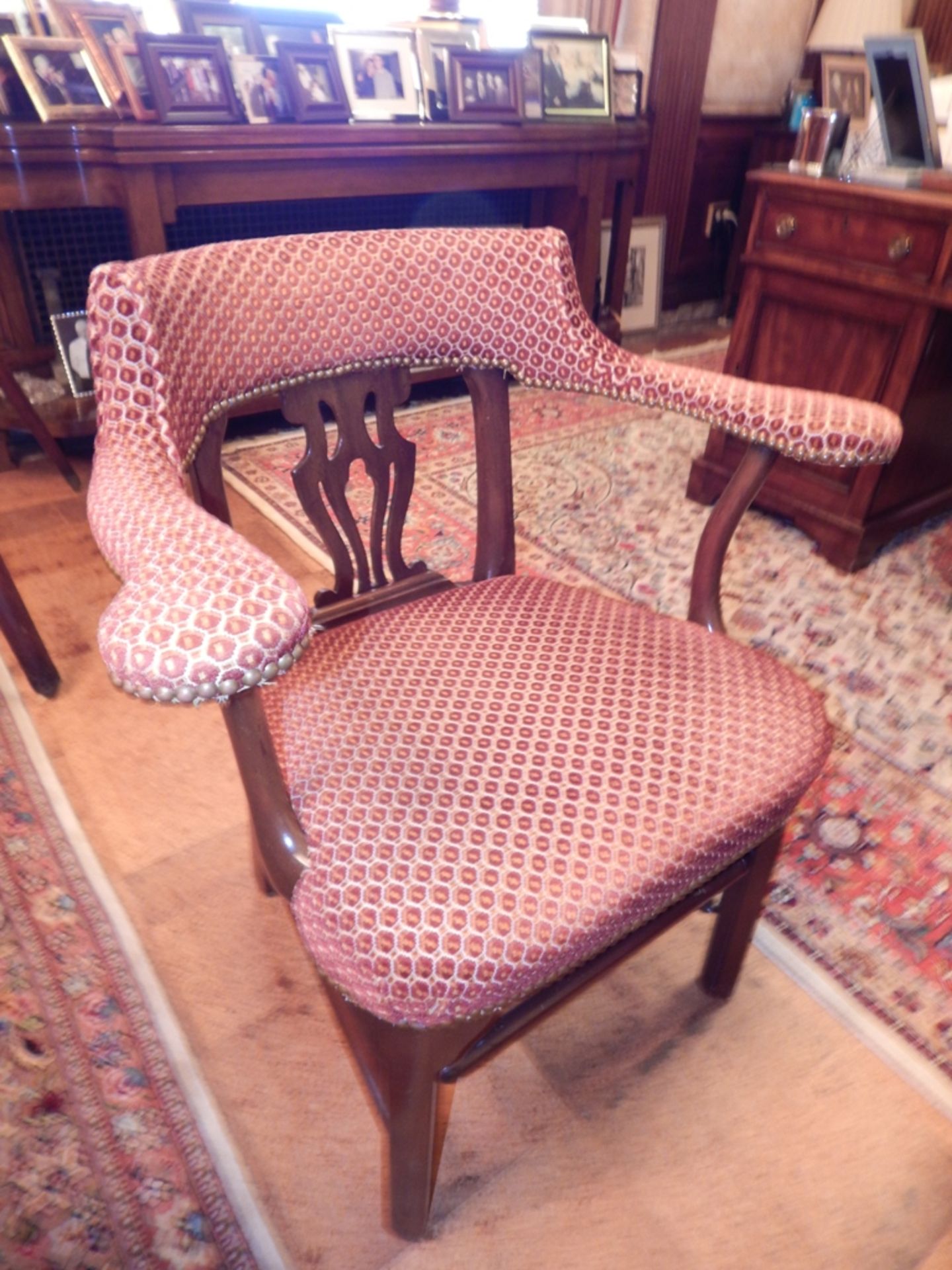 Mahogany Harp-Backed Chairs, possibly Chippendale - Image 2 of 3