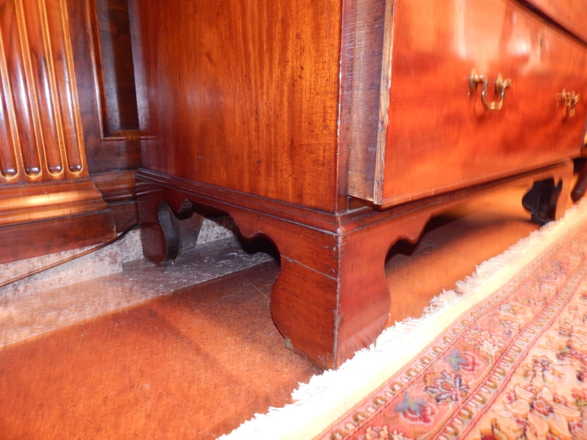 8 Drawer Mahogany Chest on Chest, Scrolled Bracket Feet, Overcoated Finish, circa 1820, (6'5") - Image 5 of 5