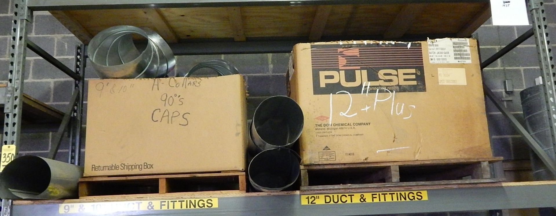 Contents of Shelf of Pallet Shelving