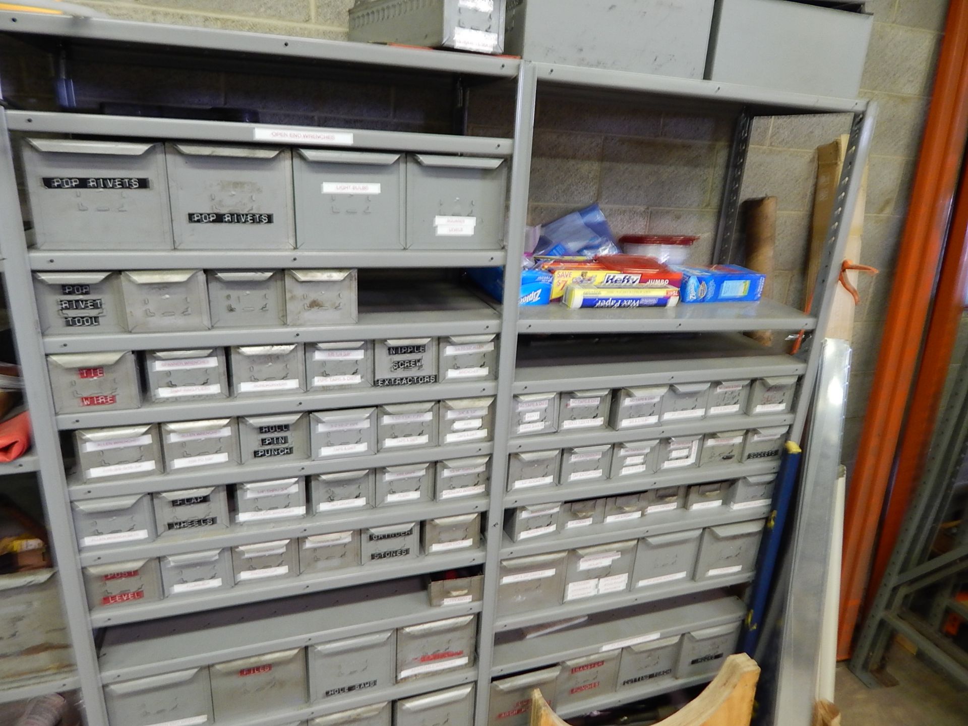 (9) Sections of Metal Shelving and Contents - Image 11 of 12