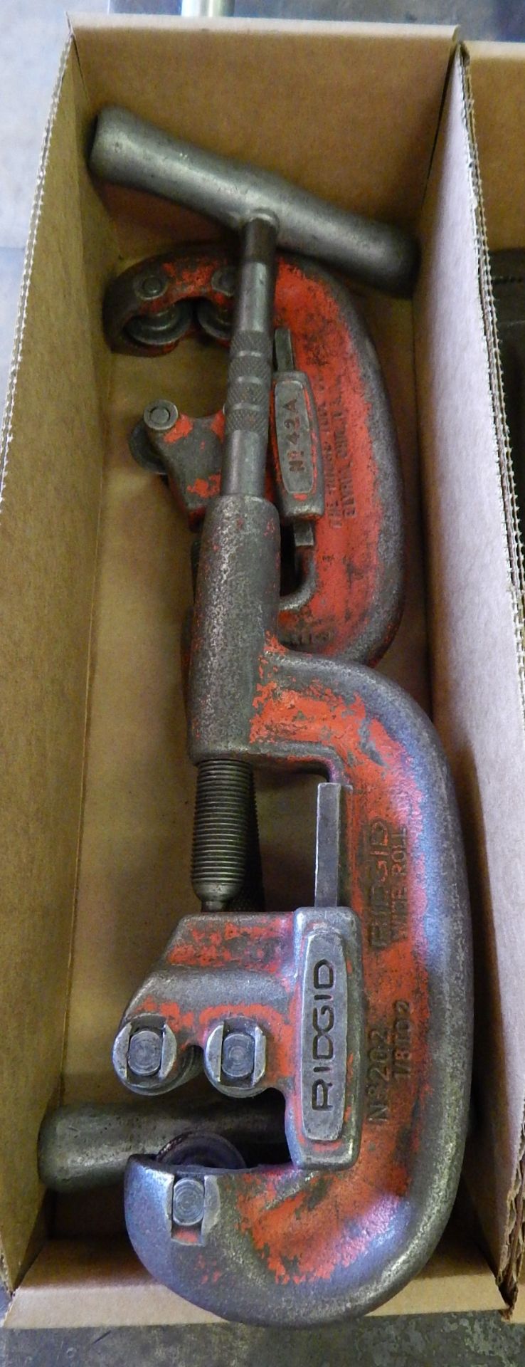 (2) Ridgid Pipe Cutters, (1) 202, and (1) 42A