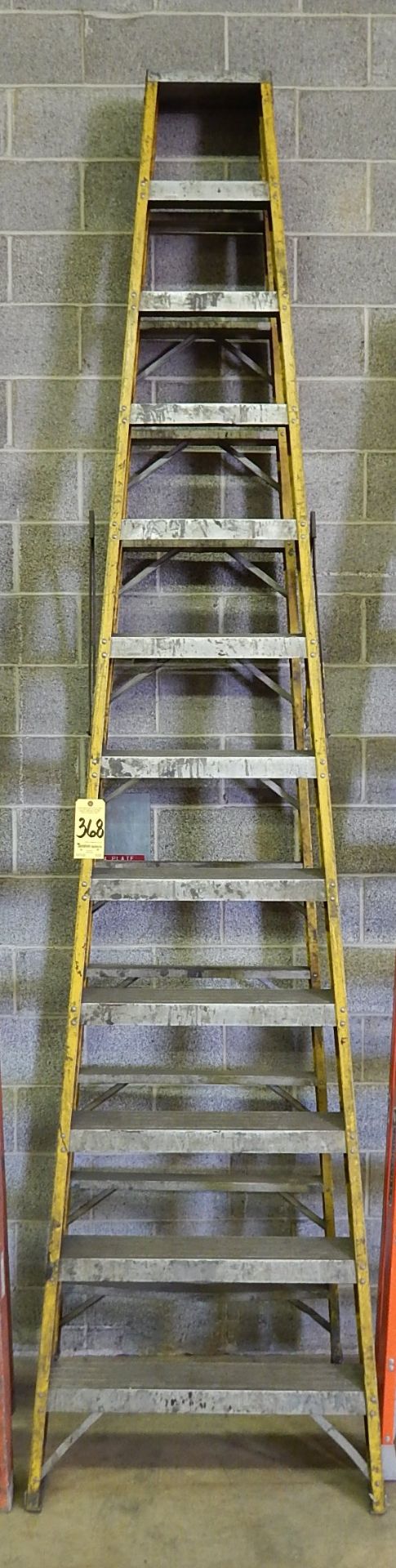 Fiberglass Step Ladder, 12 ft.