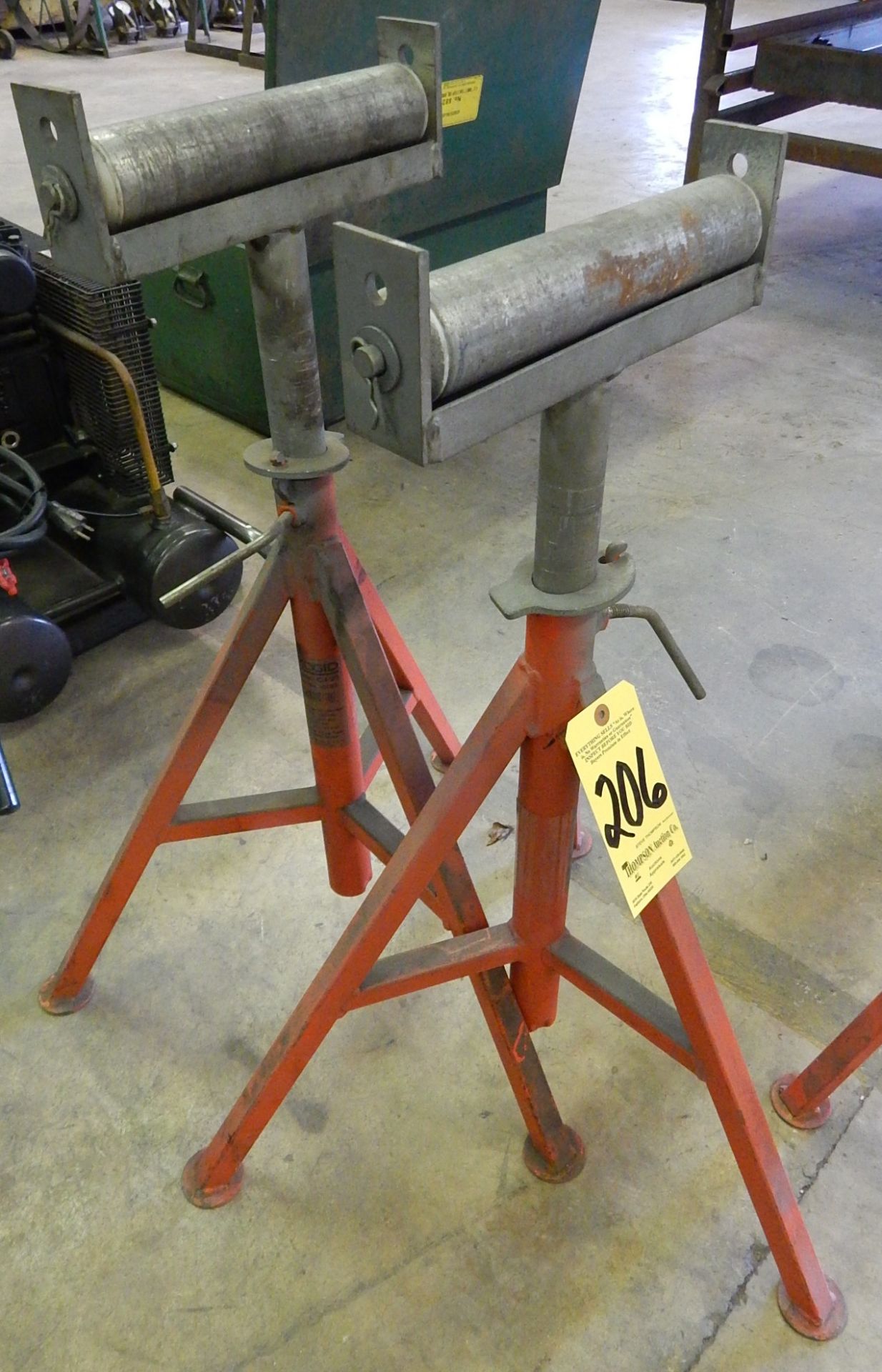 (2) Roller Support Stands