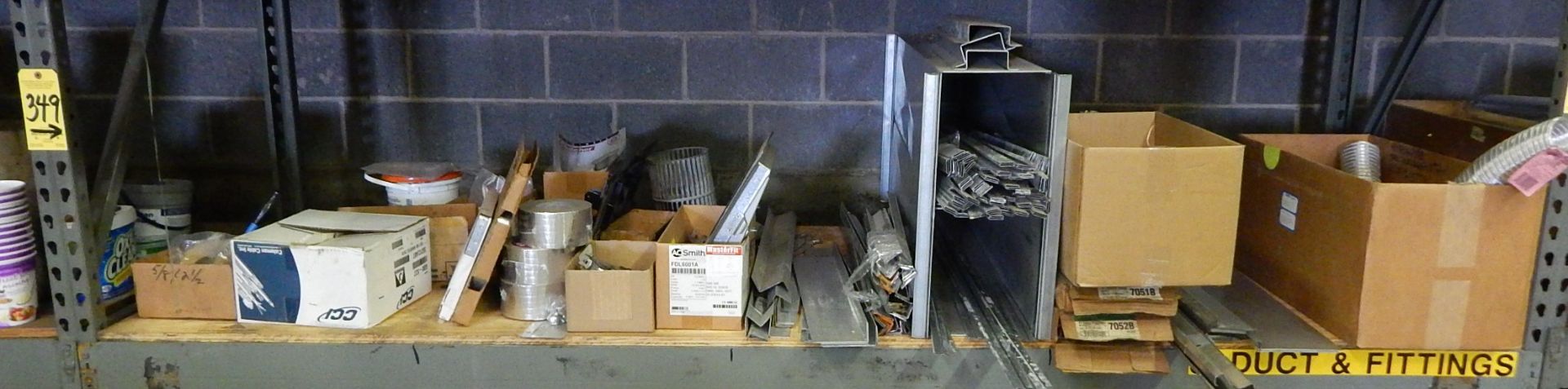 Contents of Shelf of Pallet Shelving