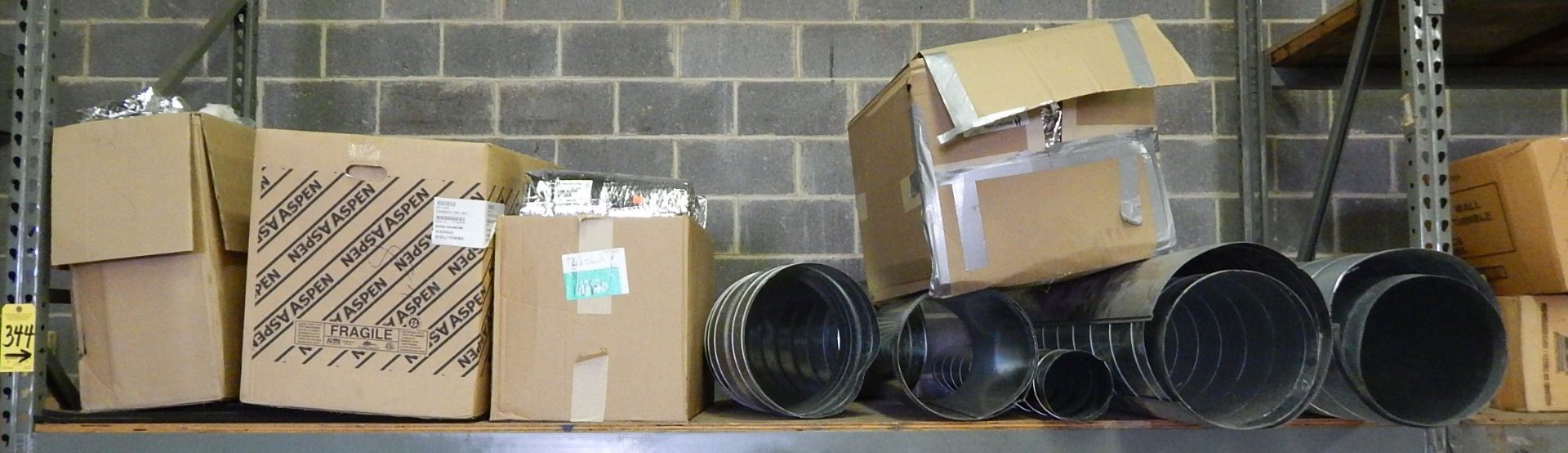 Contents of Shelf of Pallet Shelving