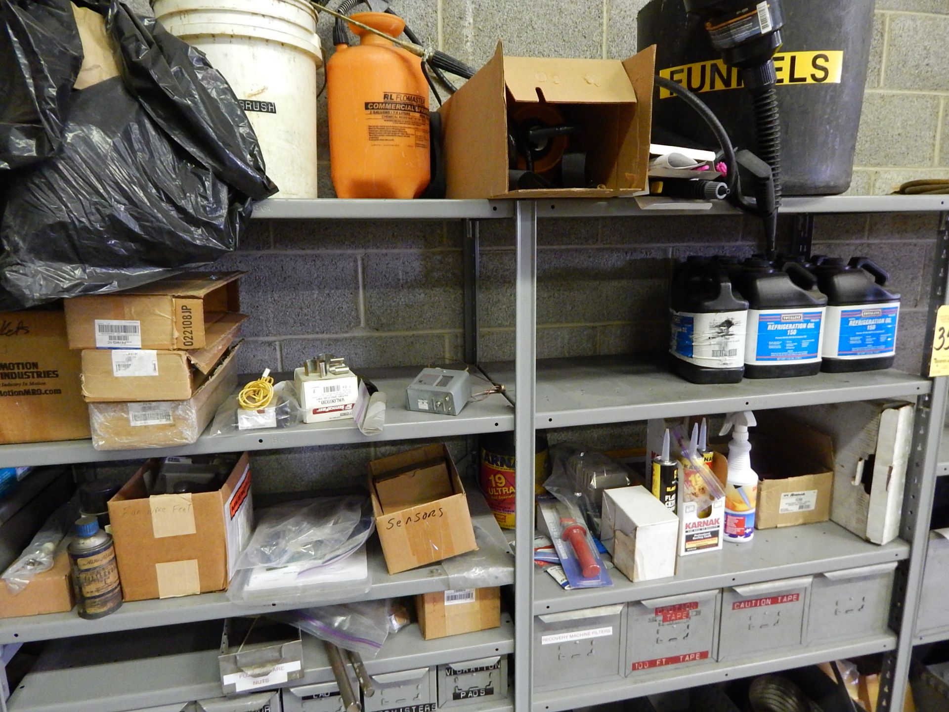 (9) Sections of Metal Shelving and Contents - Image 7 of 12