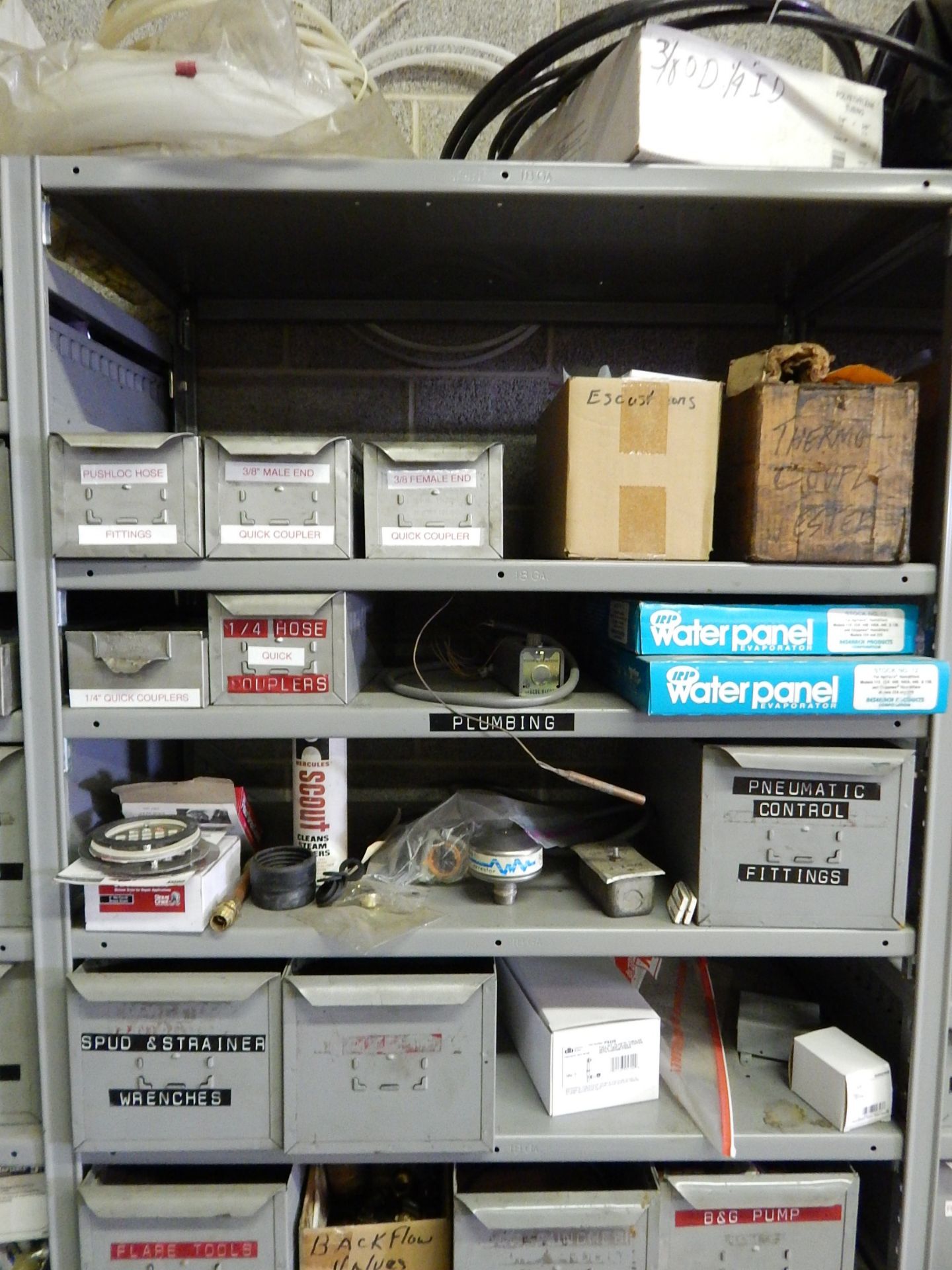 (9) Sections of Metal Shelving and Contents - Image 4 of 12