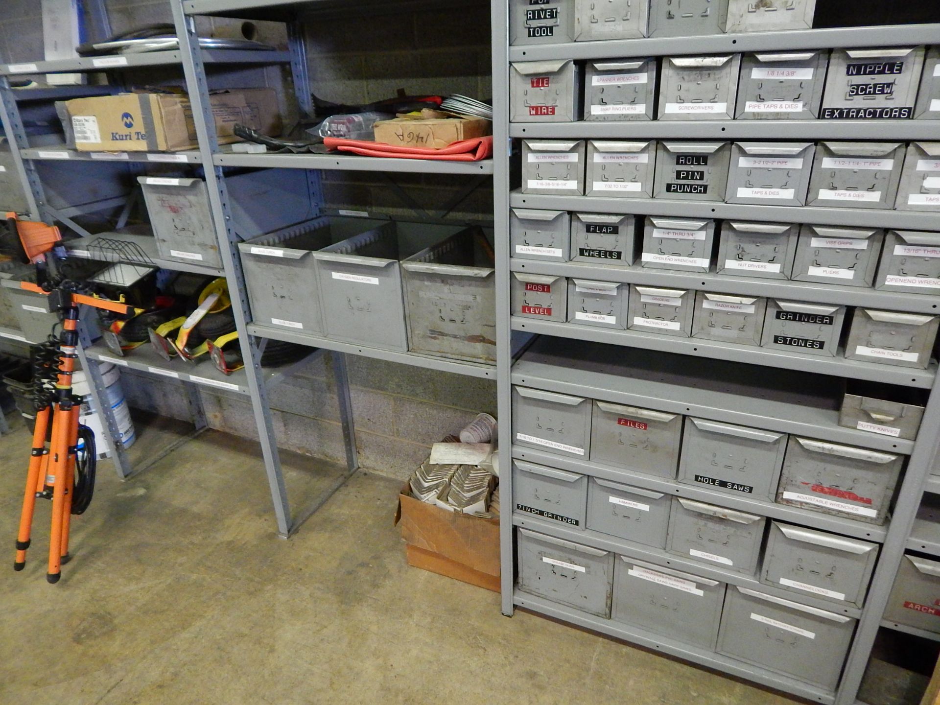 (9) Sections of Metal Shelving and Contents - Image 12 of 12