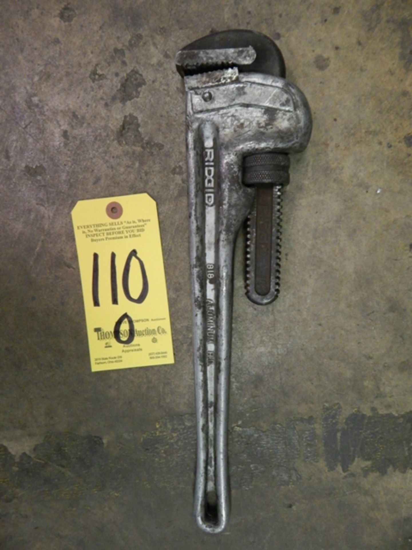 Ridgid 18" Aluminum Pipe Wrench