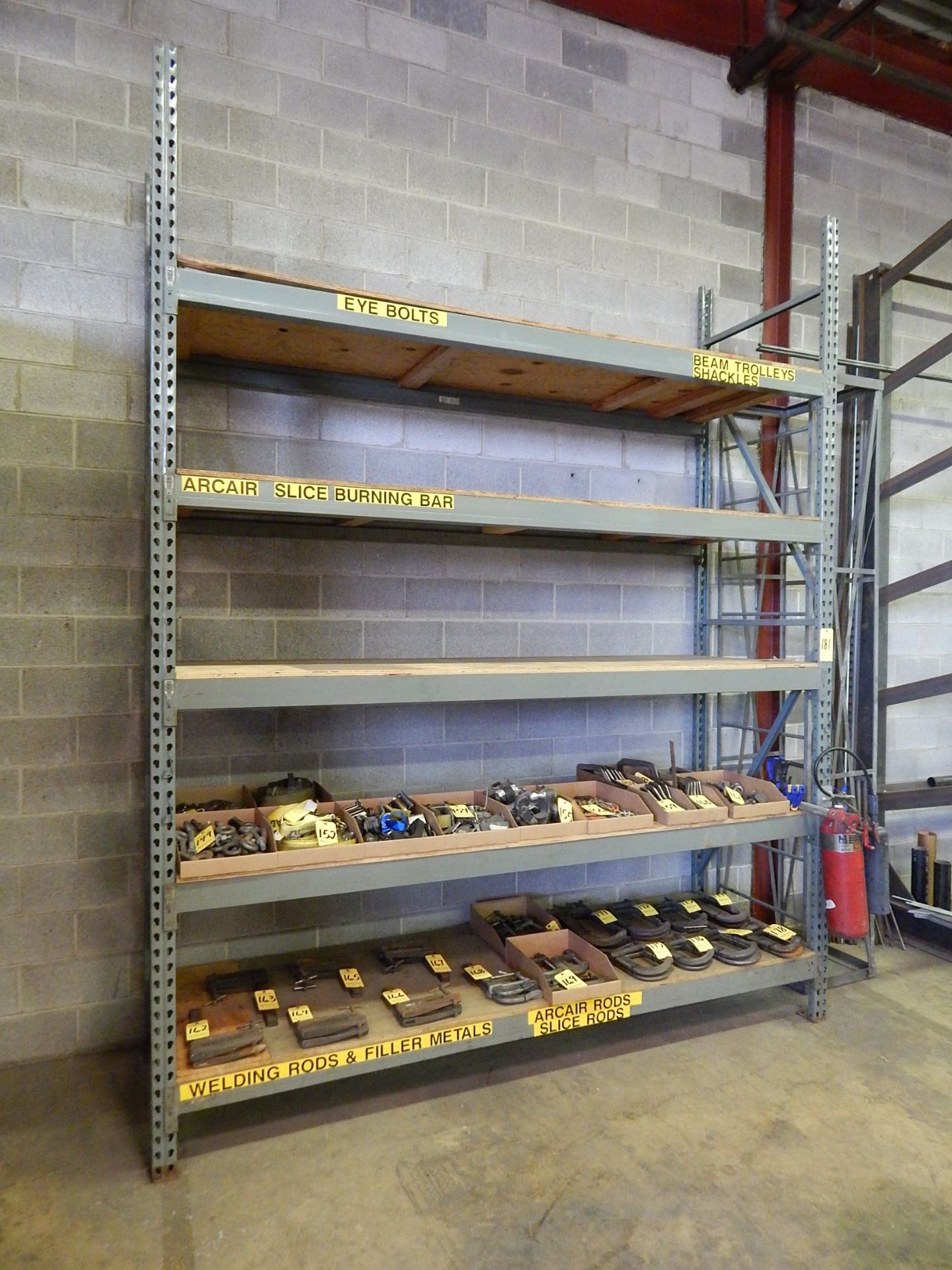 Pallet Shelving, (1) Section, 12' H x 9' W x 3' D