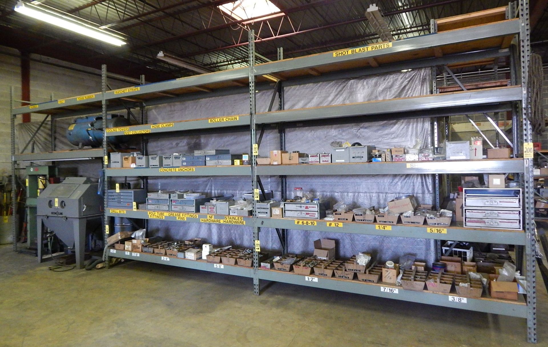 Pallet Shelving, (3) Sections, 12' H x 10' W 3' D