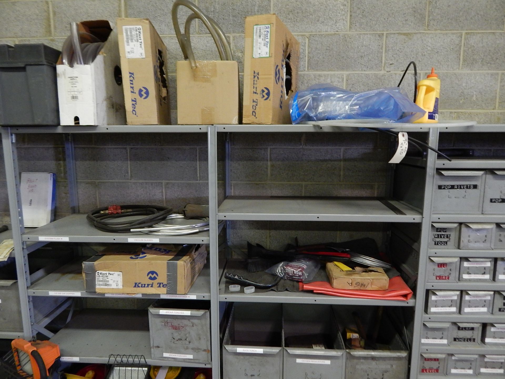 (9) Sections of Metal Shelving and Contents - Image 10 of 12