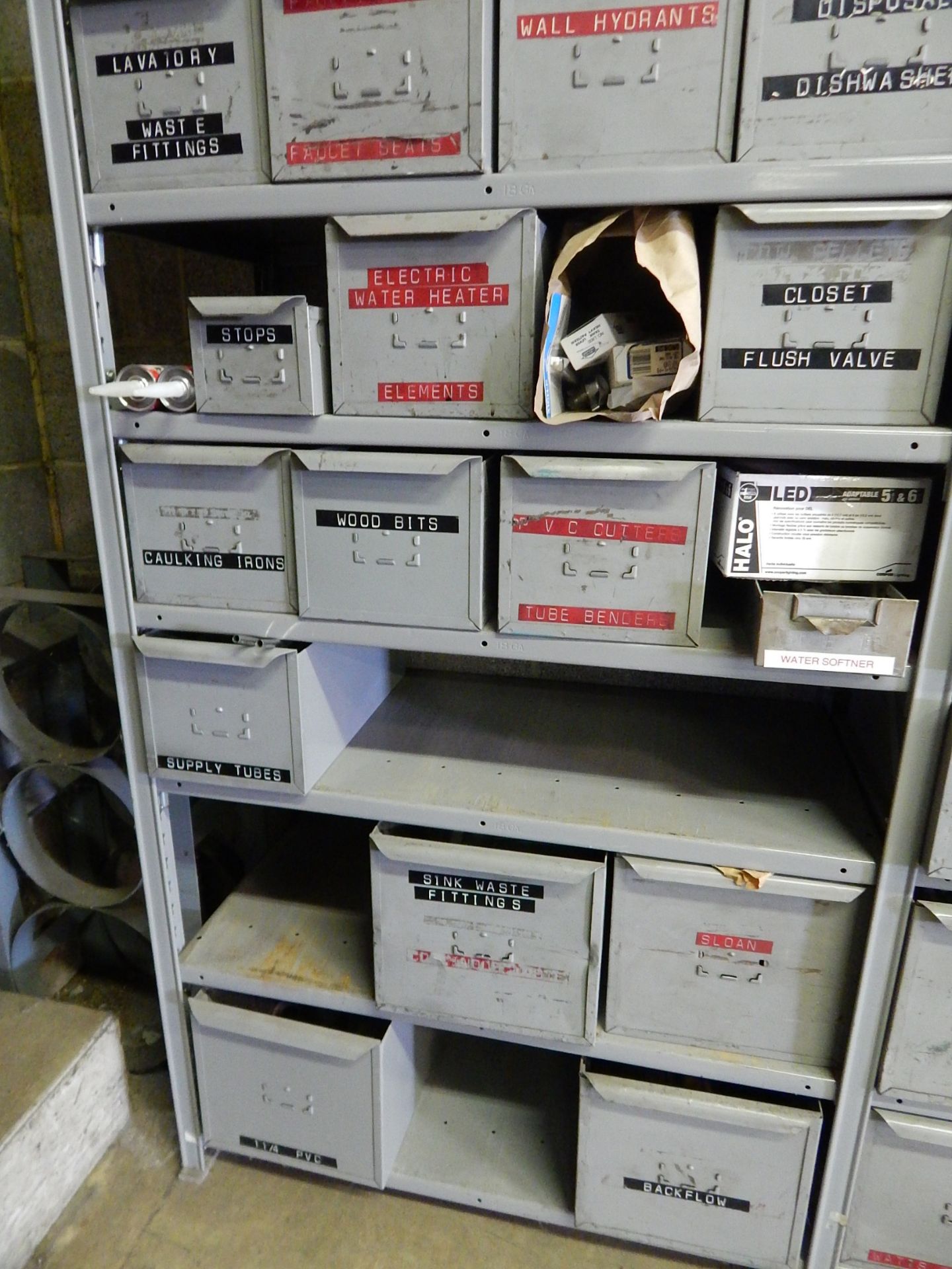 (9) Sections of Metal Shelving and Contents - Image 3 of 12