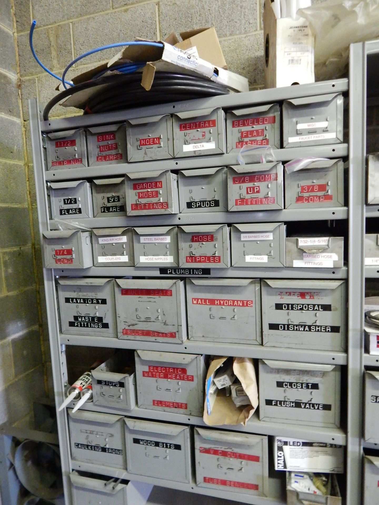 (9) Sections of Metal Shelving and Contents - Image 2 of 12