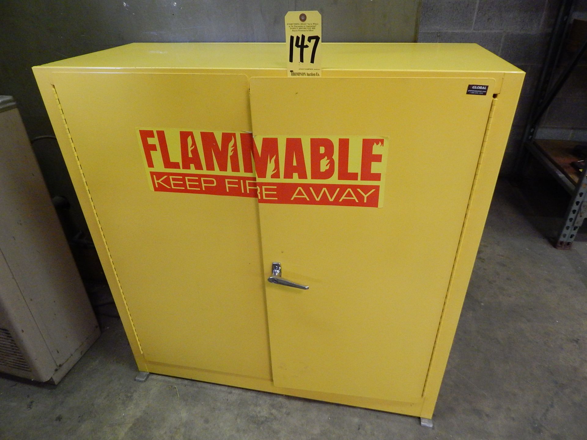 Flammable Liquid Storage Cabinet and Contents
