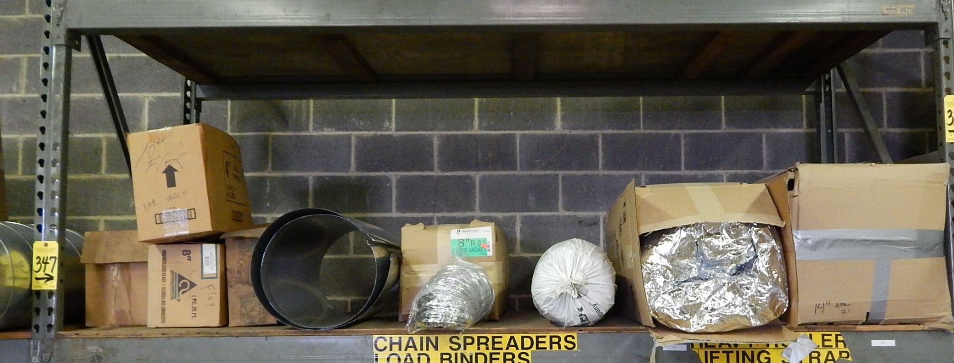 Contents of Shelf of Pallet Shelving