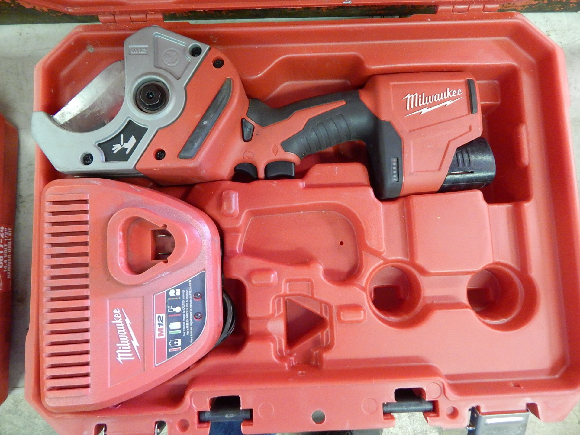 Milwaukee 2470-20 Cordless 12V PVC Shear with Battery, Charger and Case