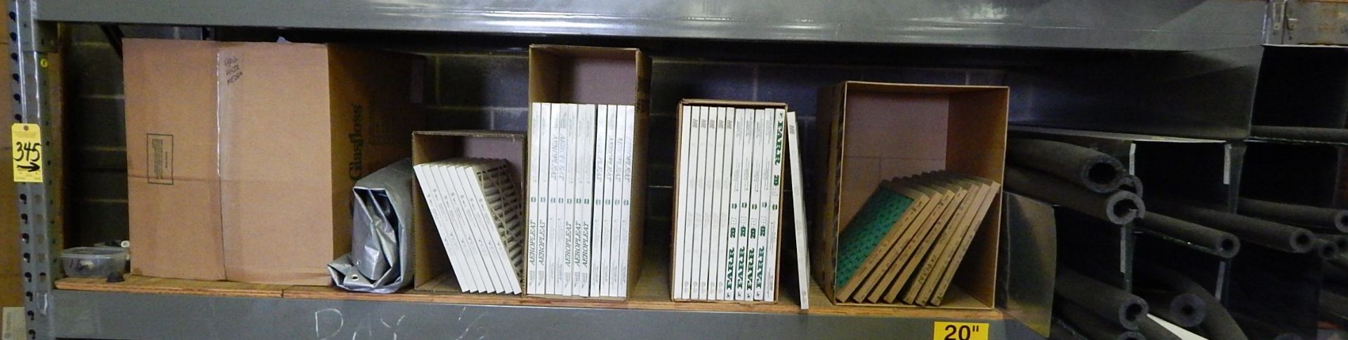 Contents of Shelf of Pallet Shelving