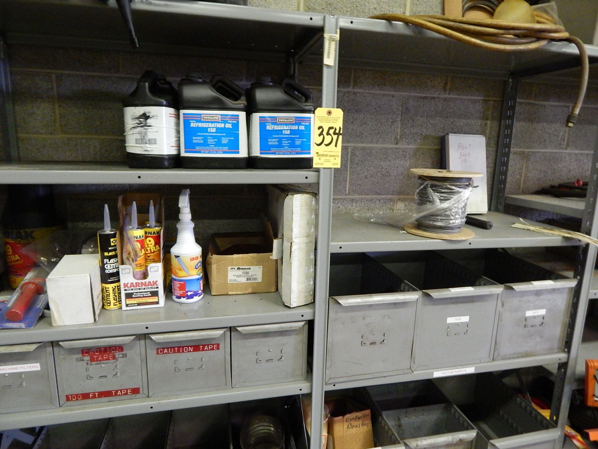 (9) Sections of Metal Shelving and Contents - Image 8 of 12