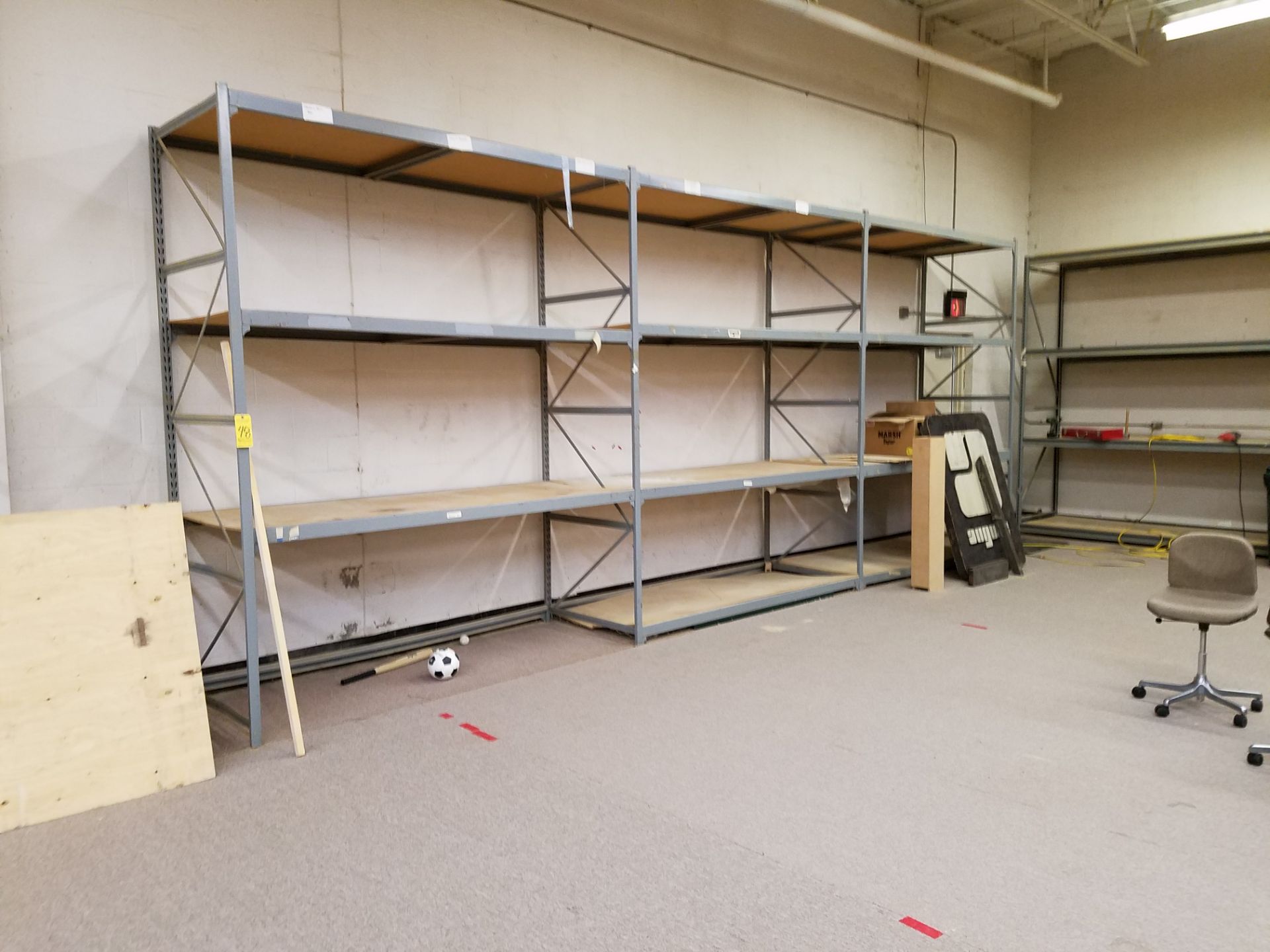 (2) Shelving Units, 36 in Deep x 96 in Wide x 10 ft. High