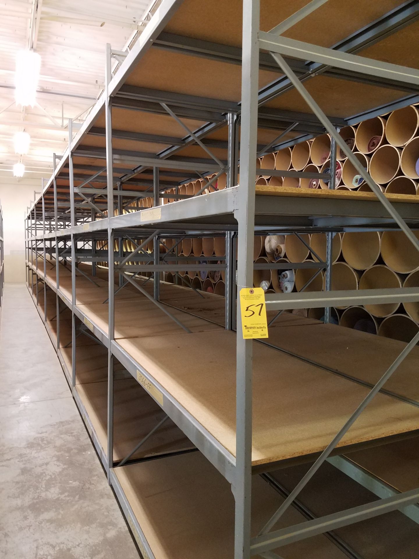 (8) Shelving Units, 36 in Deep x 96 in Wide x 10 ft. High