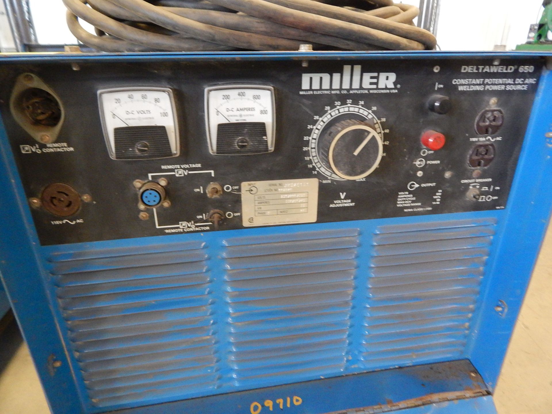 Miller Deltaweld 650 Welding Power Supply, SN JH249121 - Image 2 of 3