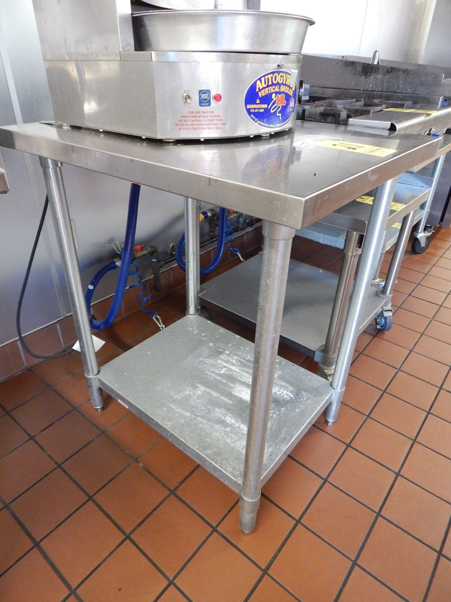 XL Mfg. Model 4 LG Autogyros Vertical Broiler, SN 7204, 65 lb. cap (2) Gas Burners, 115V, 1 phs., - Bild 6 aus 7