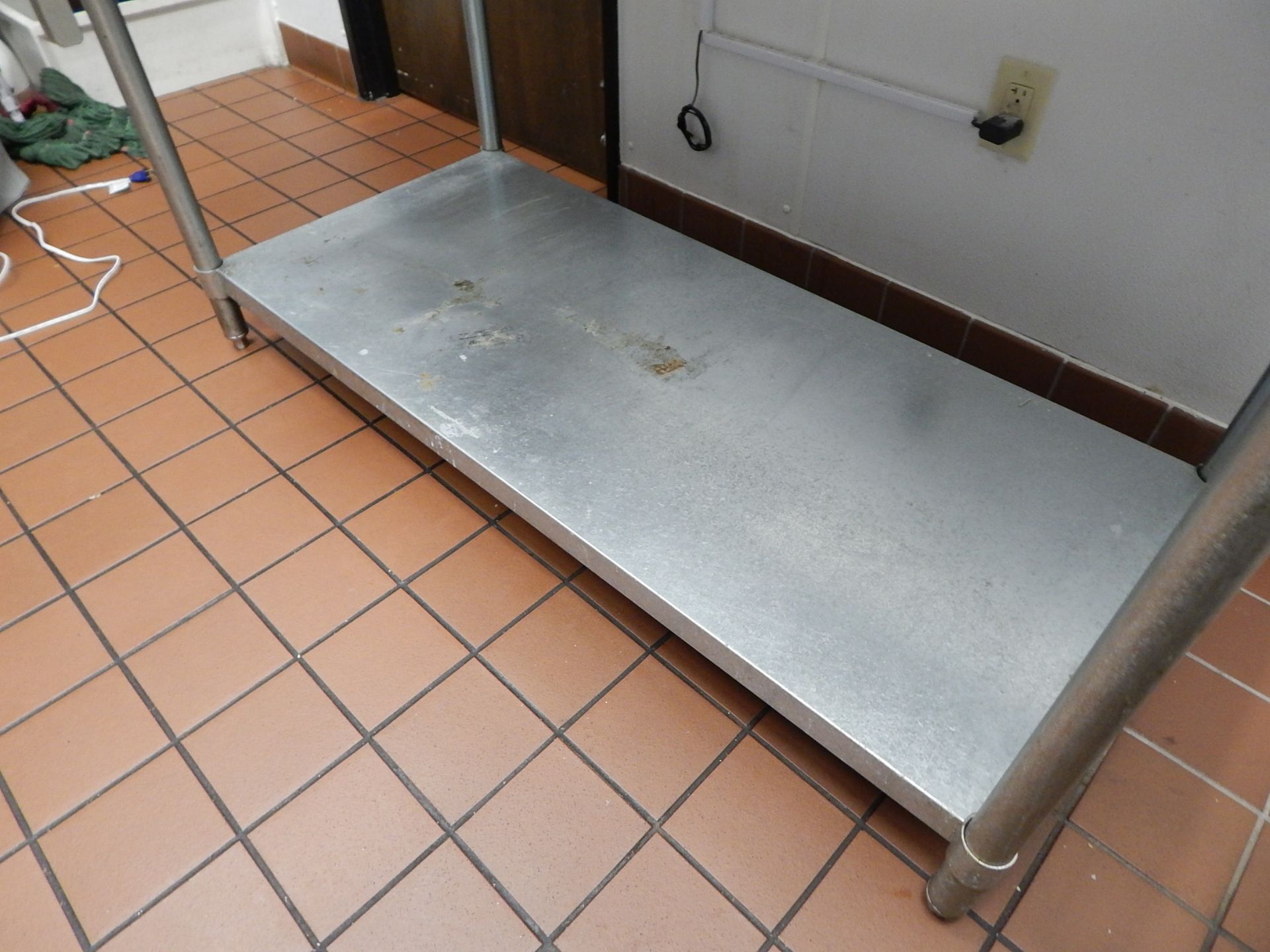 Stainless Steel Table with Galvanized Lower Shelf, and Edlund Can Opener, 30" x 60" - Bild 3 aus 4