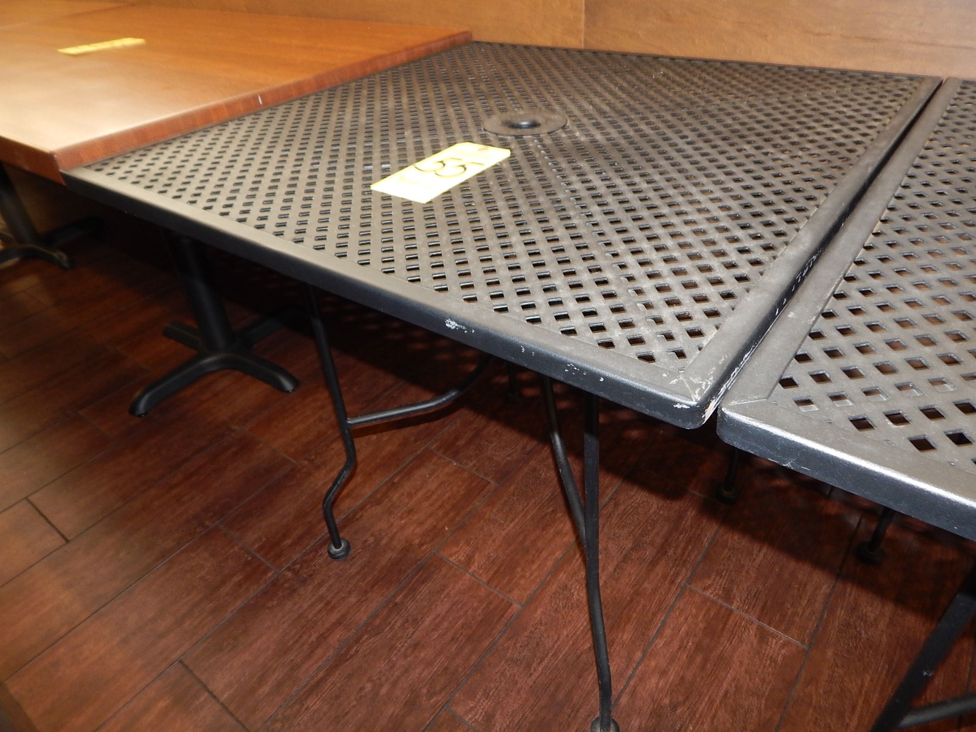 Metal Outdoor Table, 30' x 30"