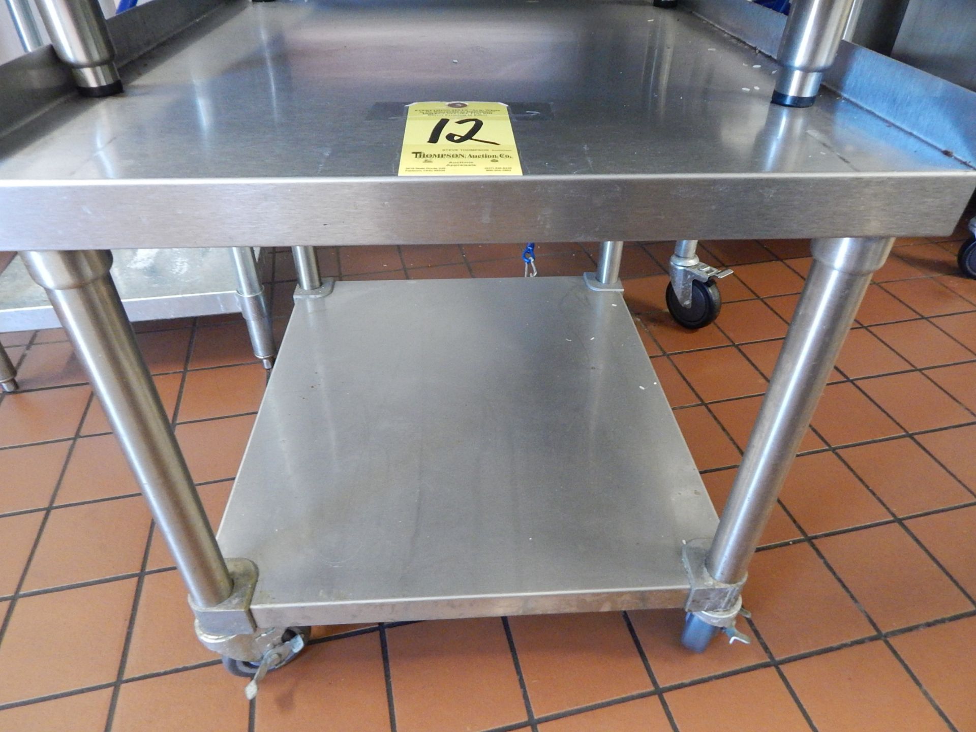 2-Tier Stainless Steel Appliance Cart, 24" x 28" - Image 2 of 3