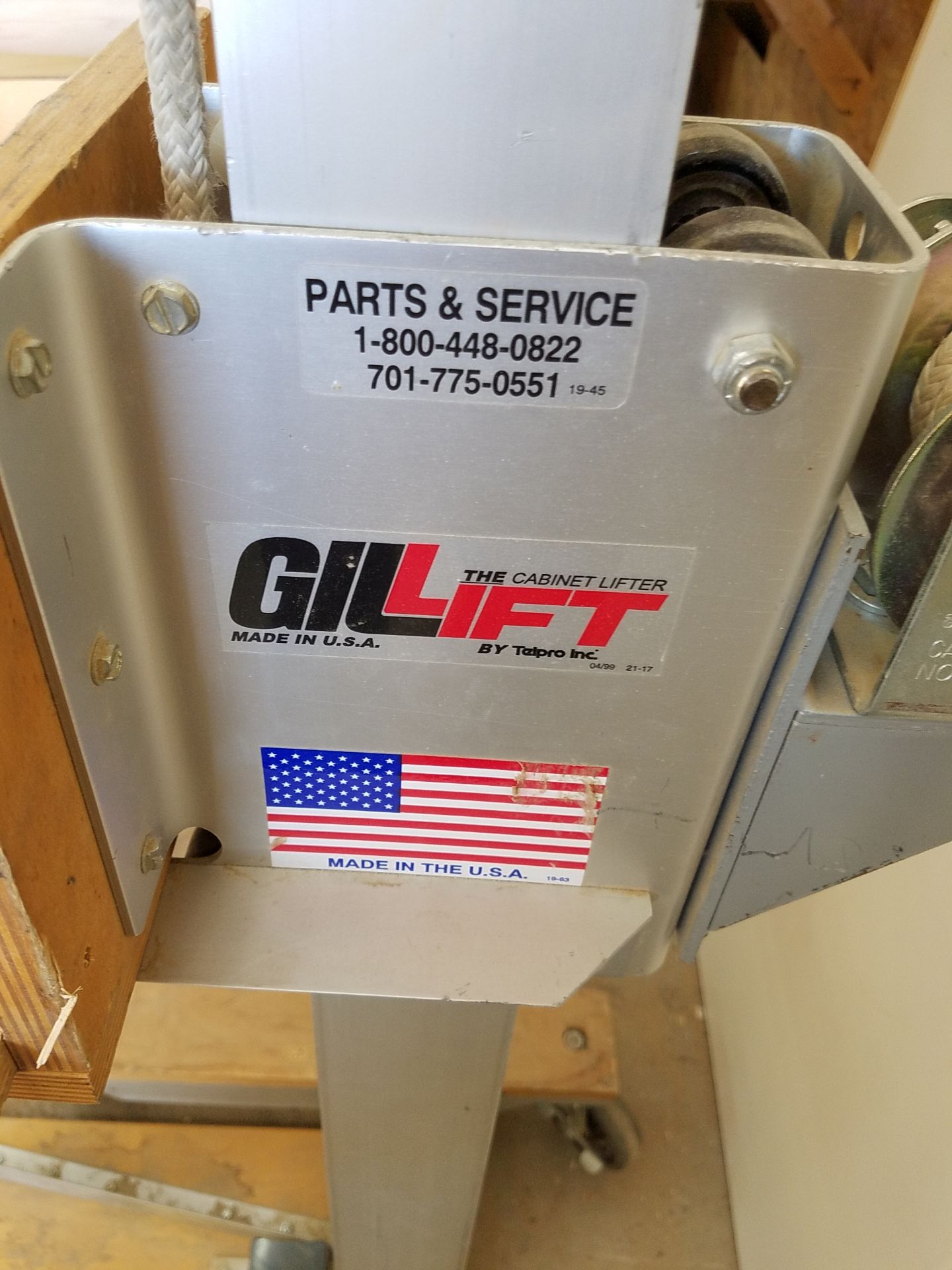 Gillift Cabinet Lifter w/ Caster & Cabinet Bases, 300 lb Capacity - Image 3 of 5