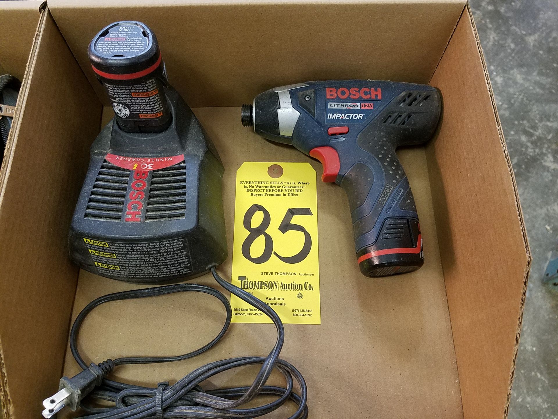 Bosch Impactor Cordless Impact Driver w/Charger, 12 V