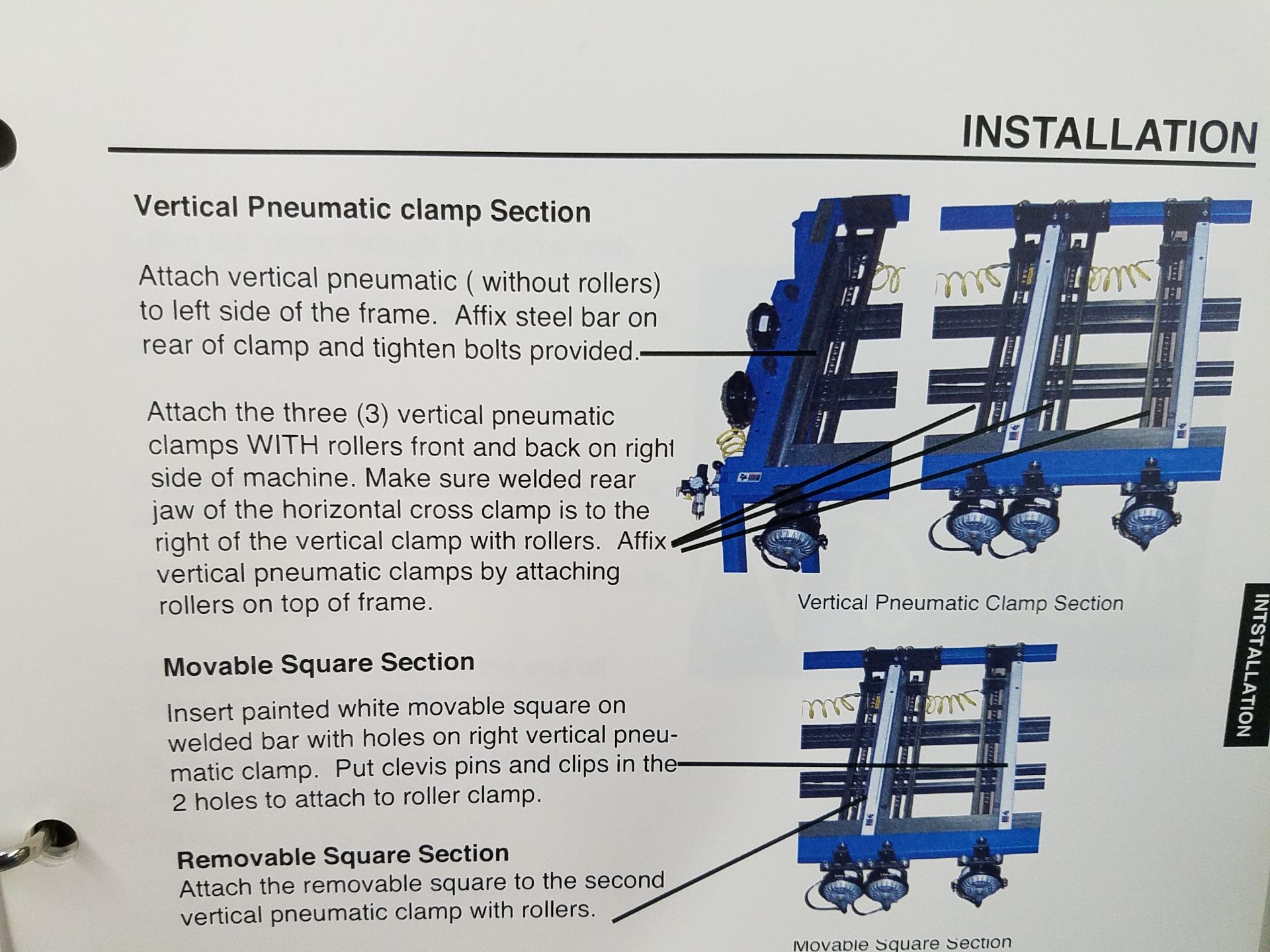 James L Taylor JLT Pneumatic Cabinet Clamp Model 79K-7-DC Pneumatic Door Clamp, (4) Vertical - Image 7 of 7