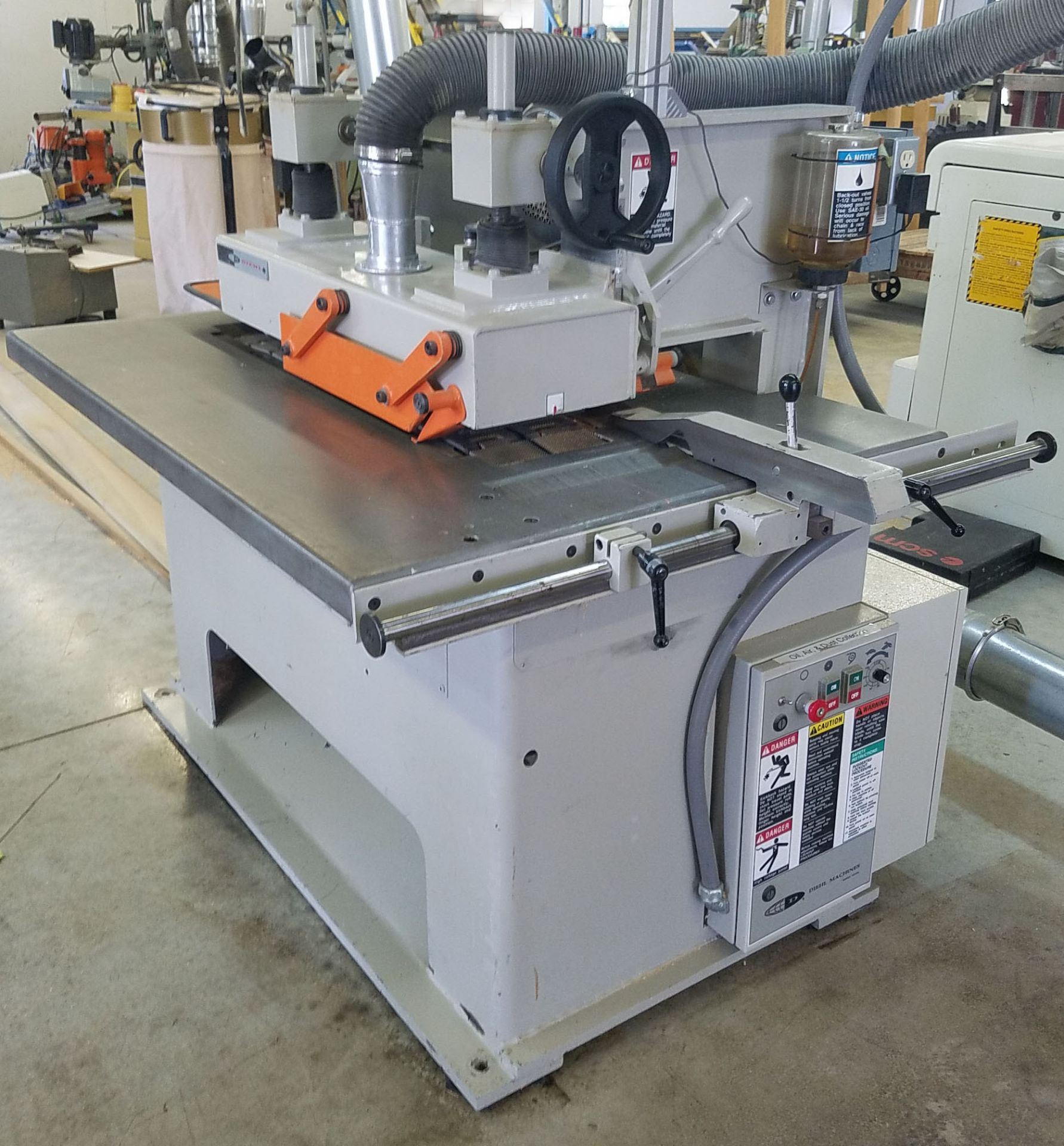 Diehl SL-30 Straight Line Rip Saw, 15 HP, 1.5 HP Feed Motor, Diode Laser, Adjustable Rip Fence,